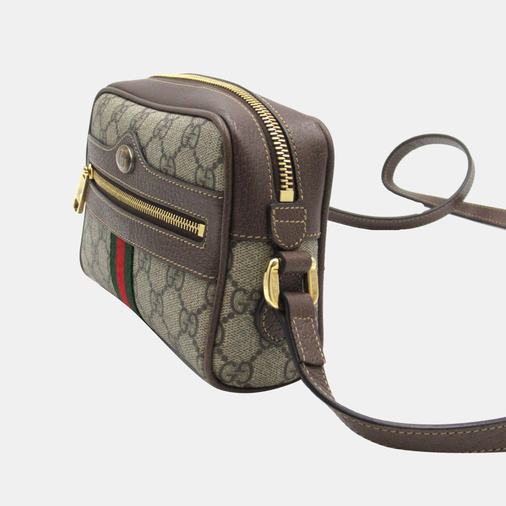 

Gucci Beige GG canvas and Leather Ophidia Shoulder Bag