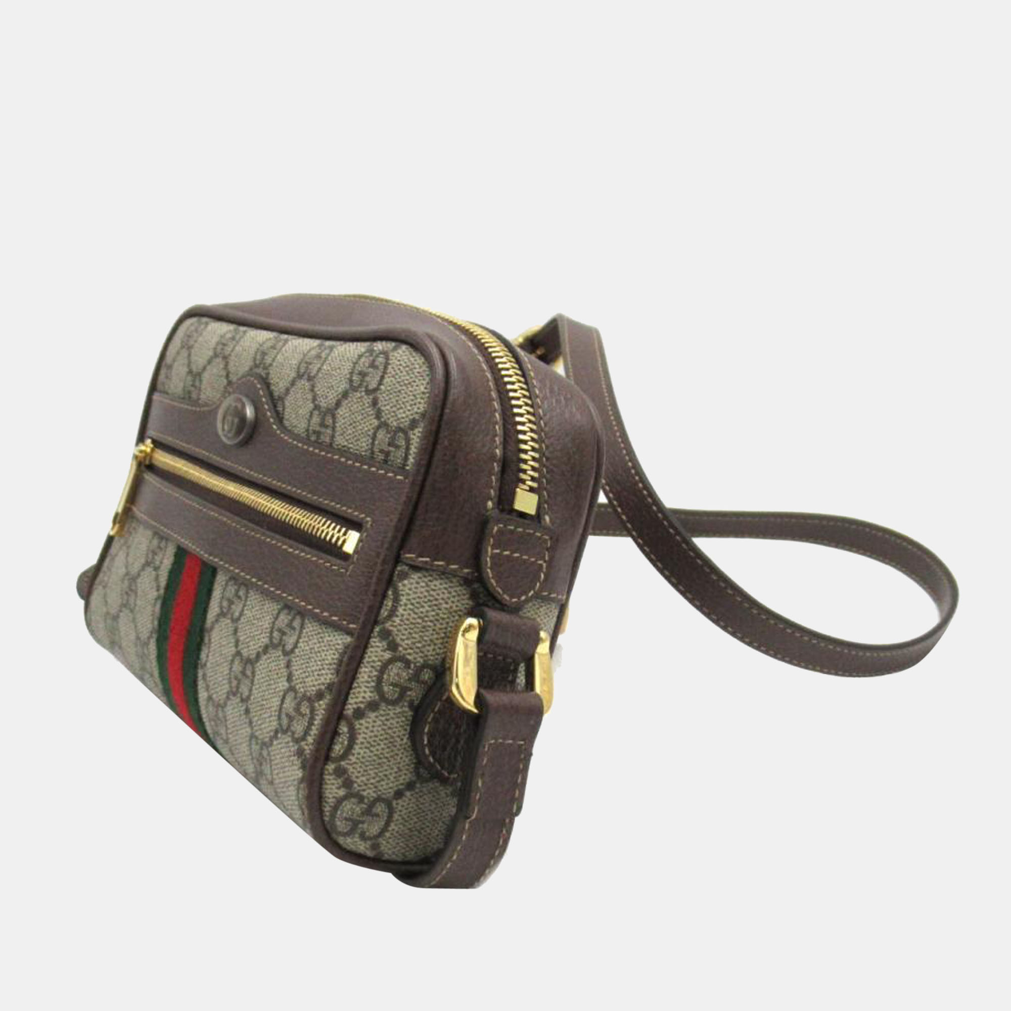 

Gucci Beige GG canvas and Leather Ophidia Shoulder Bag