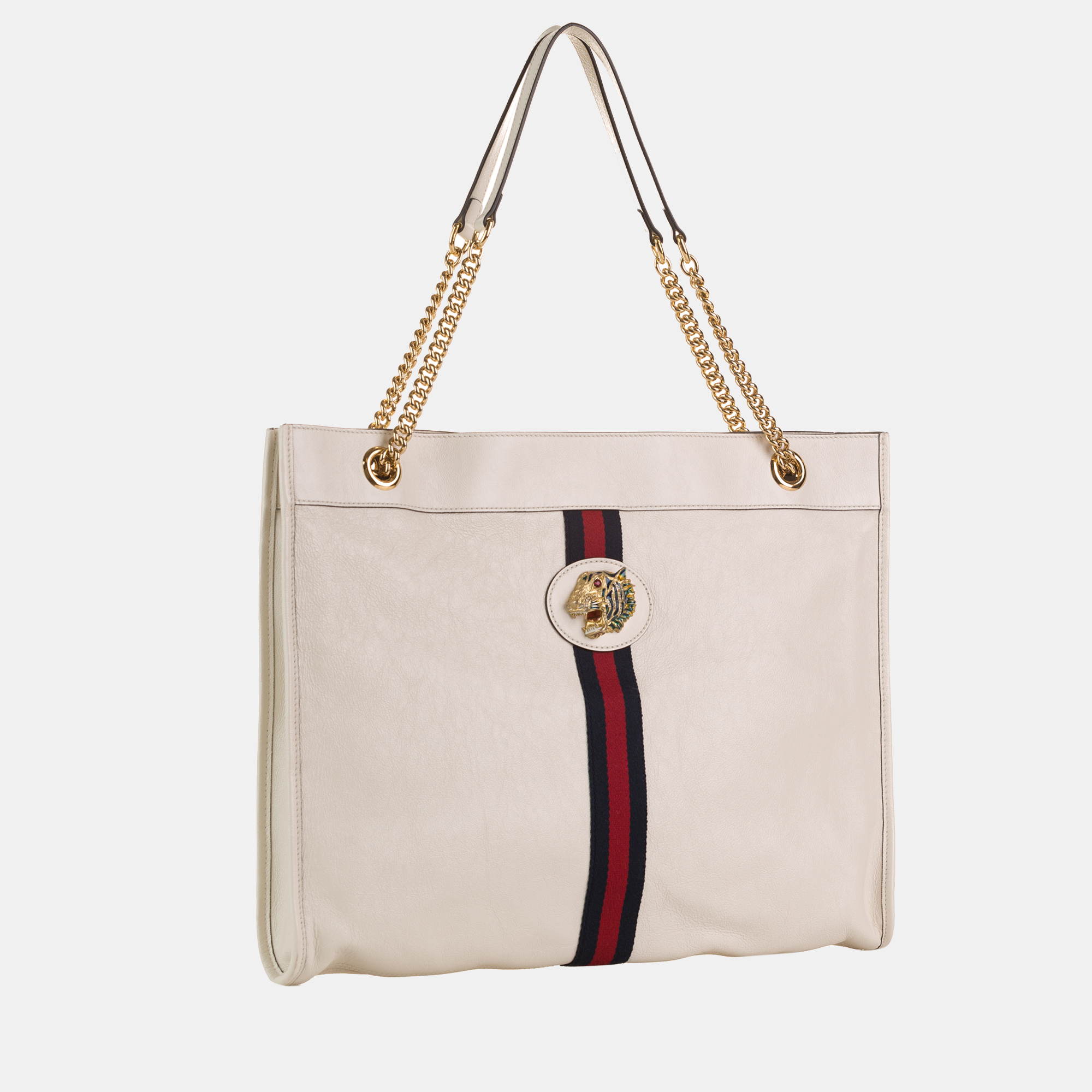 

Gucci White Large Rajah Tote Bag