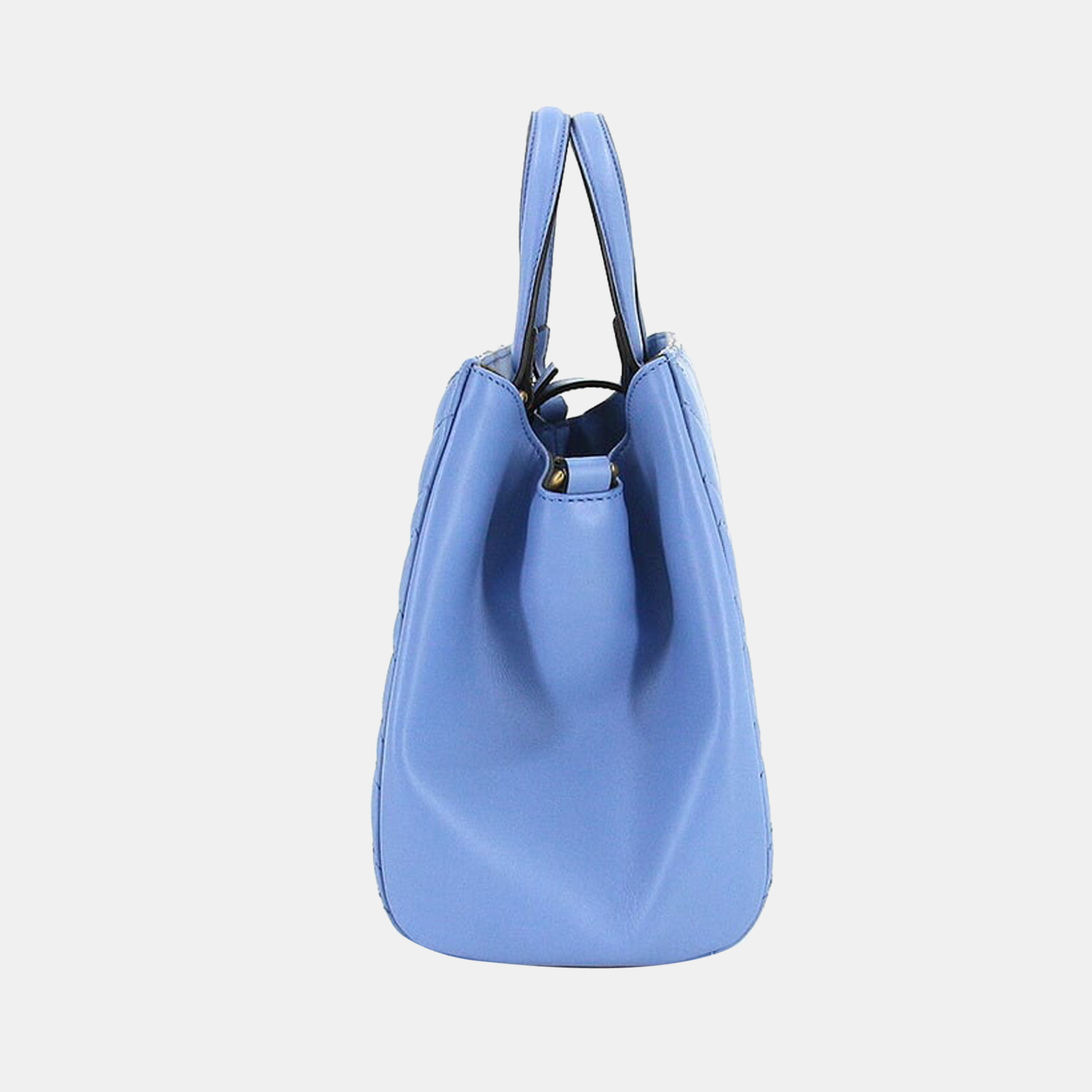 

Gucci Blue Leather GG Marmont Top Handle Bag