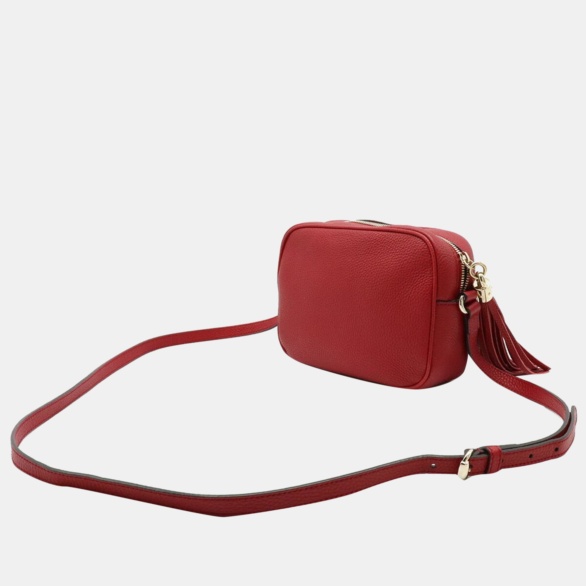 

Gucci Red Leather Small Soho Disco Shoulder Bag