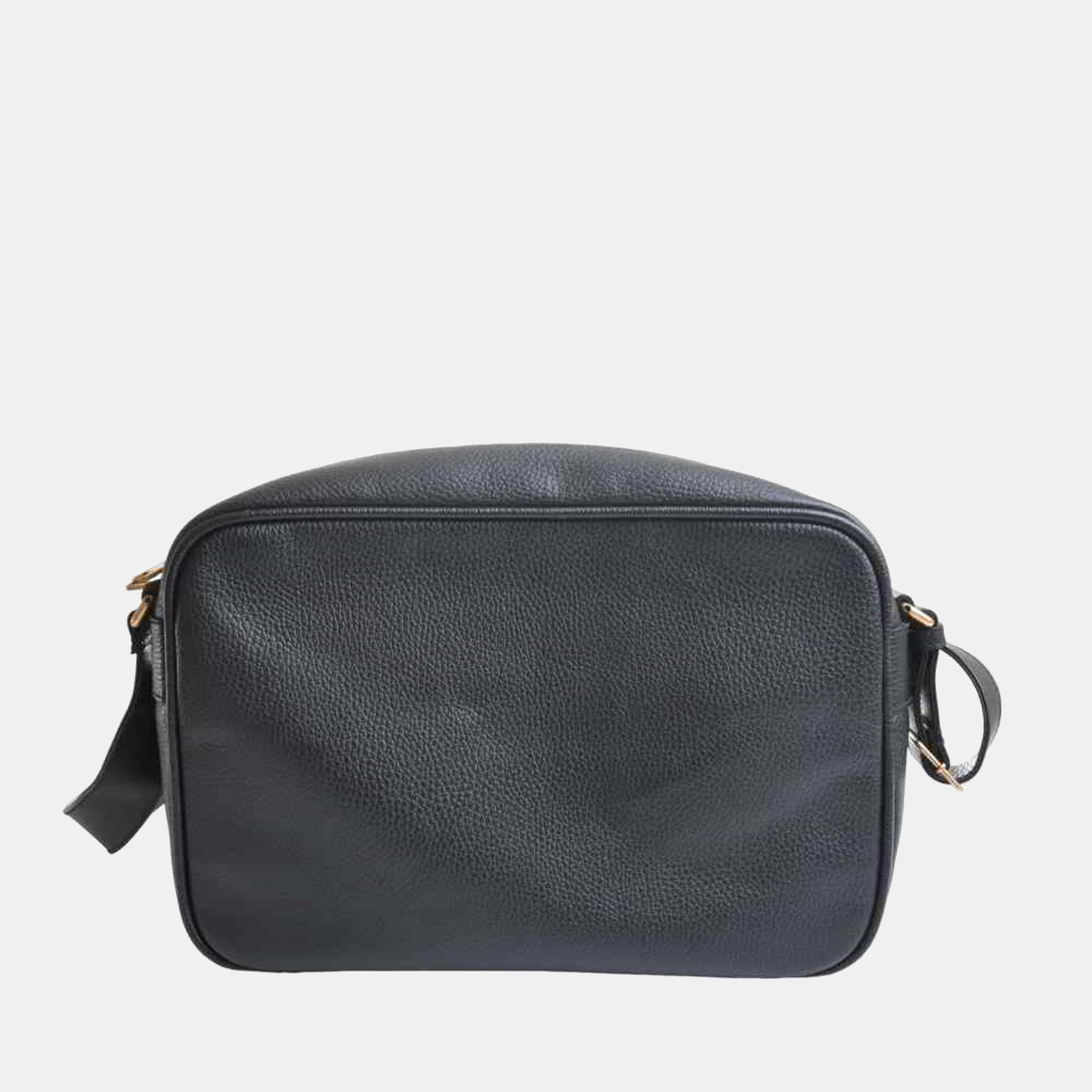 

Gucci Black Leather Gucci Logo Shoulder Bag