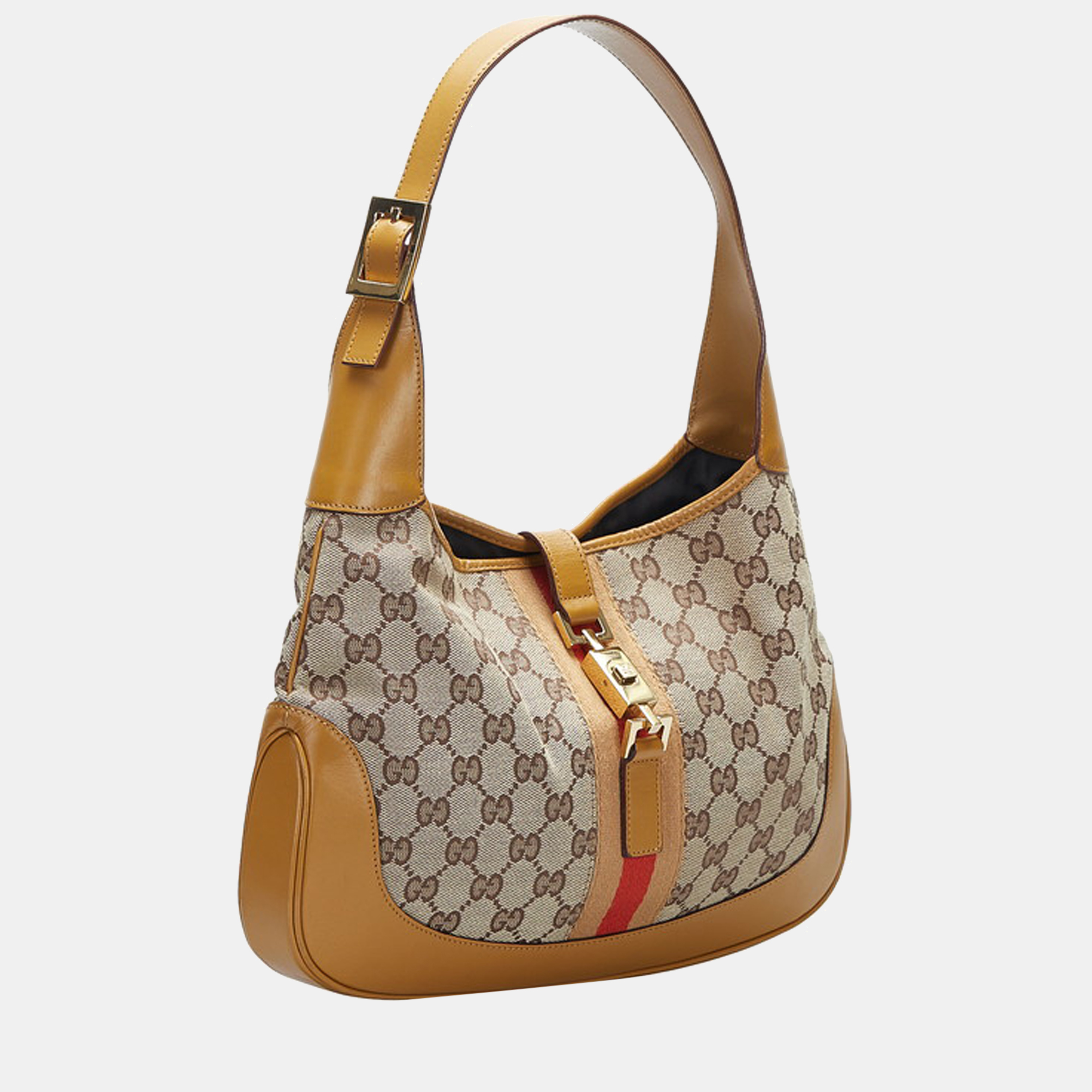 

Gucci Beige GG Canvas Jackie O Hobo Bag