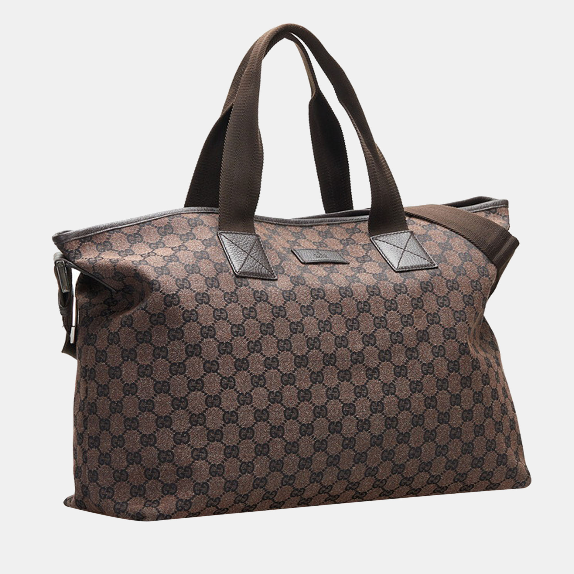 

Gucci Brown GG Canvas Duffle Bag