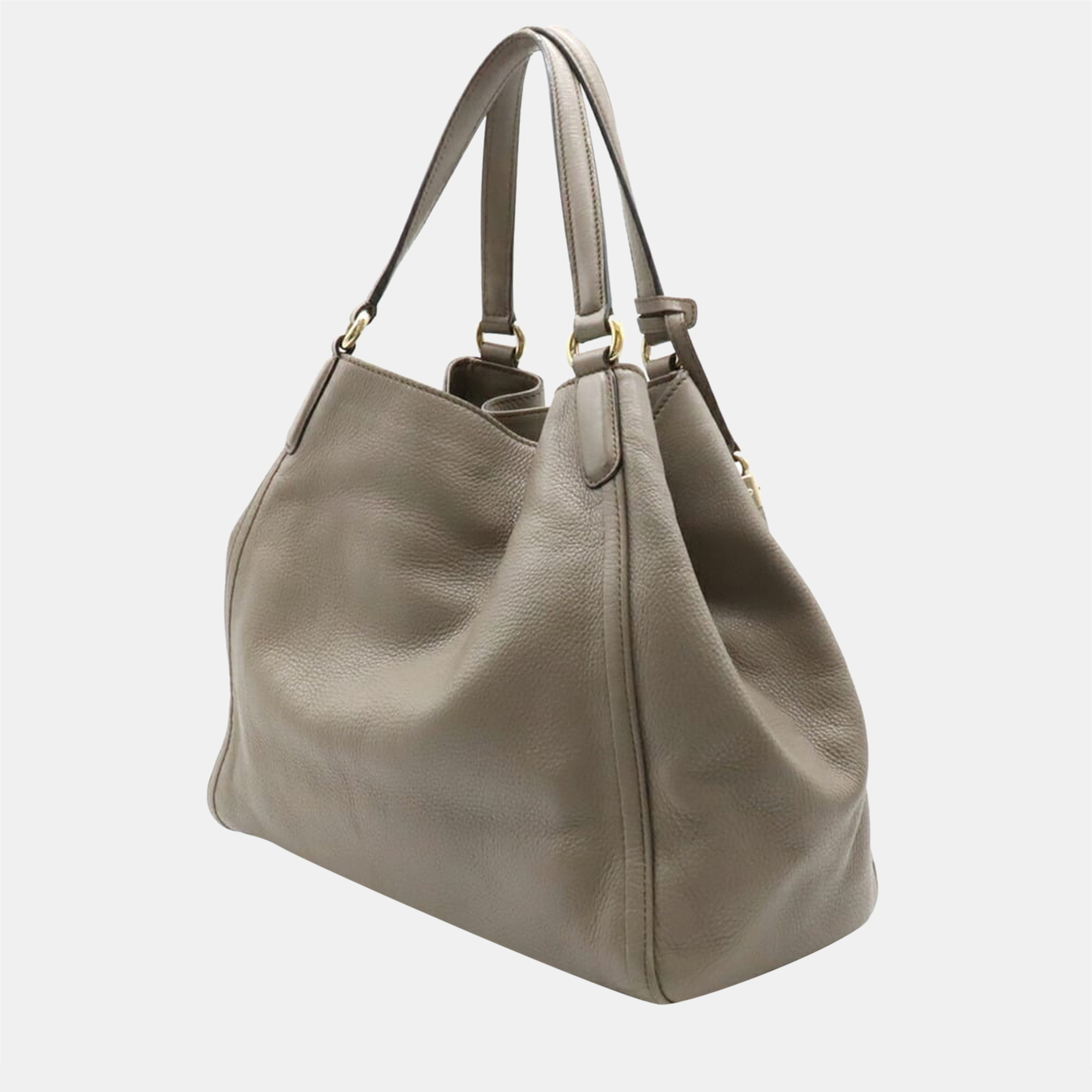 

Gucci Grey Leather  Soho Cellarius Tote Bag