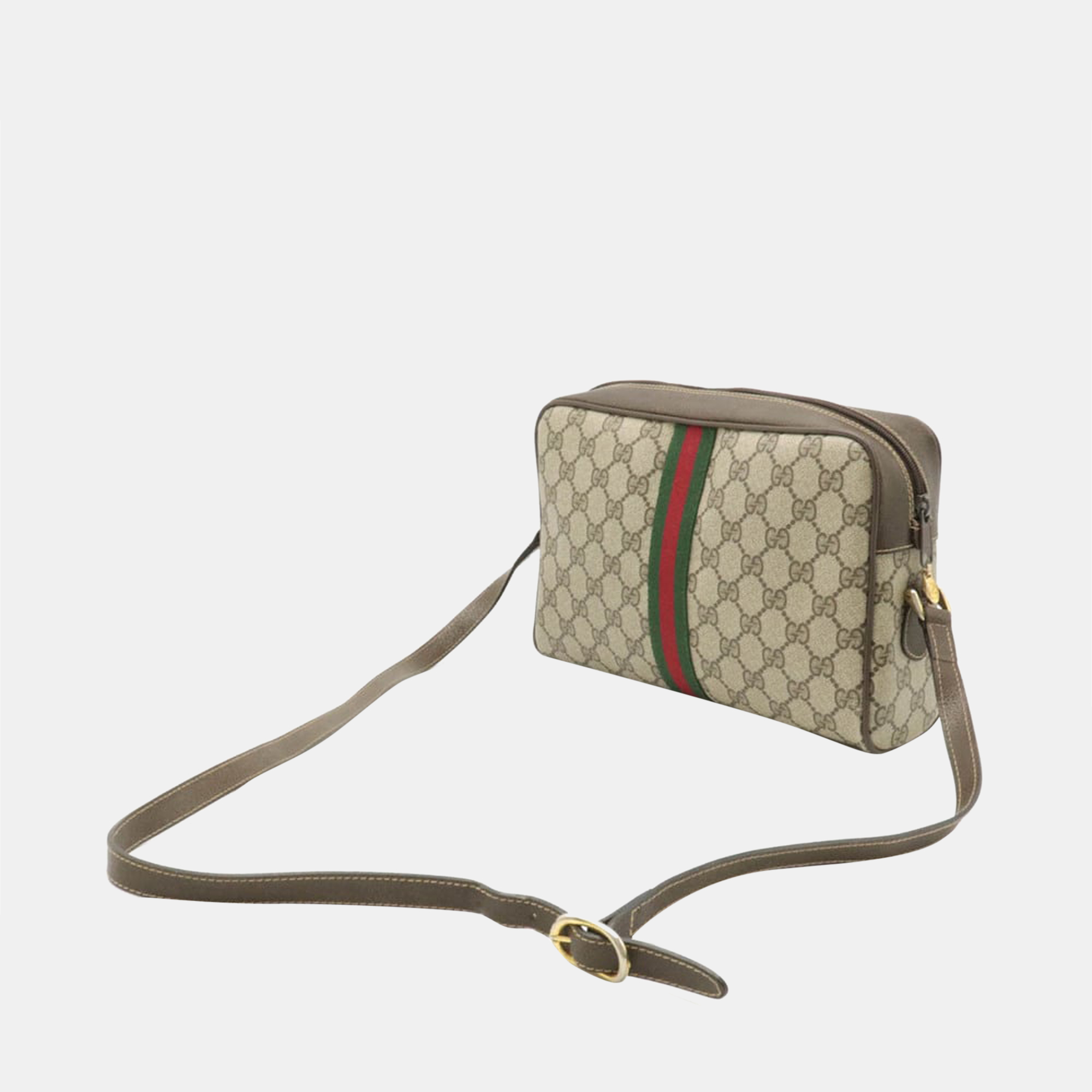 

Gucci Beige GG Supreme Canvas Small Ophidia Shoulder Bag
