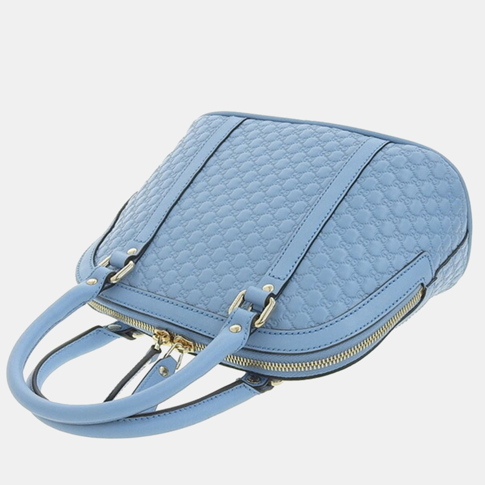 

Gucci Blue Leather Microguccissima Mini Dome Bag