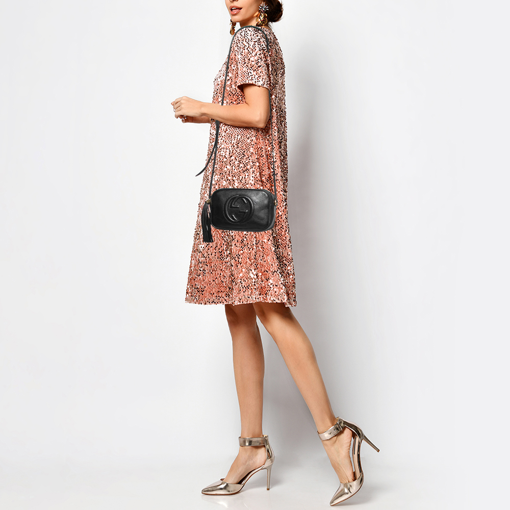 

Gucci Black Leather Small Soho Disco Crossbody Bag