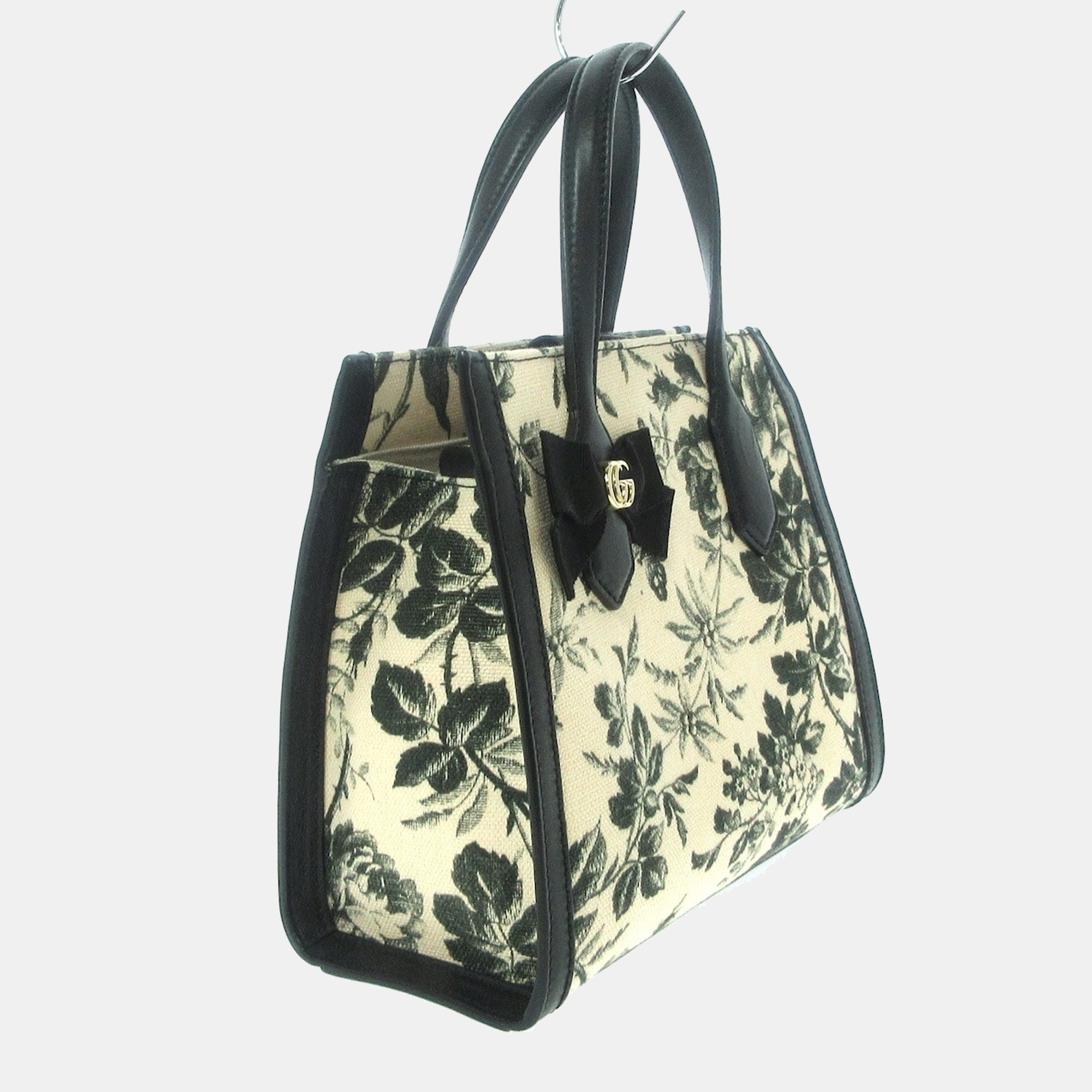 

Gucci Black Floral Canvas Herbarium Tote Bag