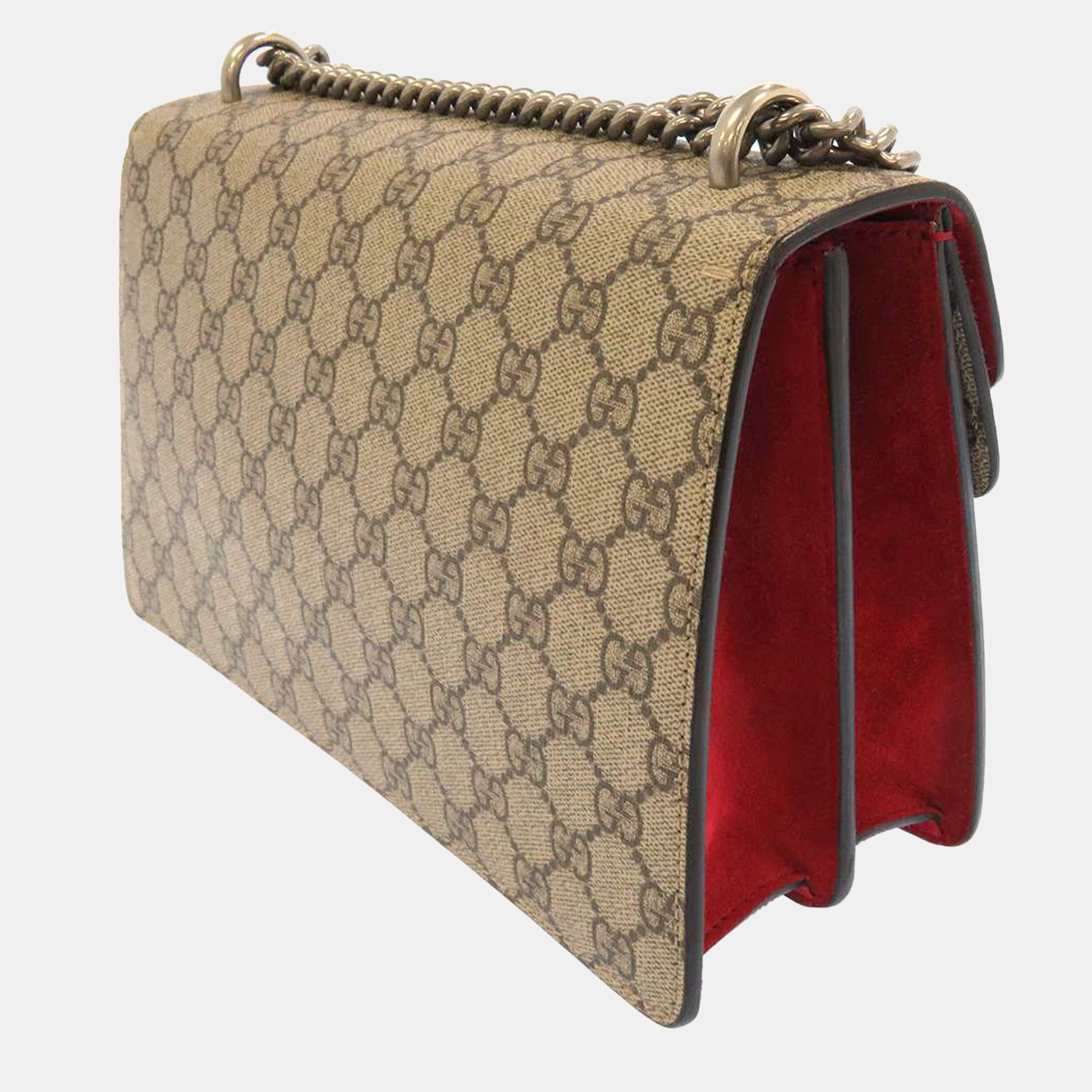 

Gucci Red/Beige  Dionysus Chain Shoulder Bag