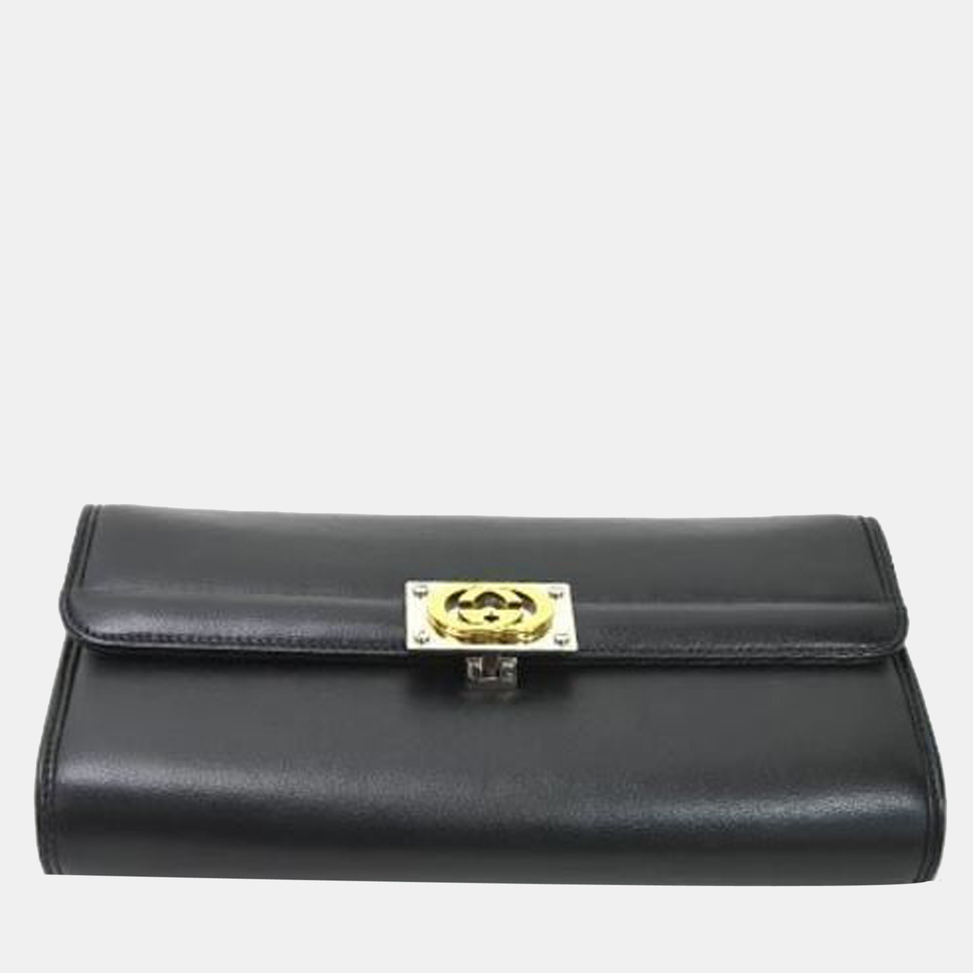 

Gucci Black Leather Linea Matisse Shoulder Bag