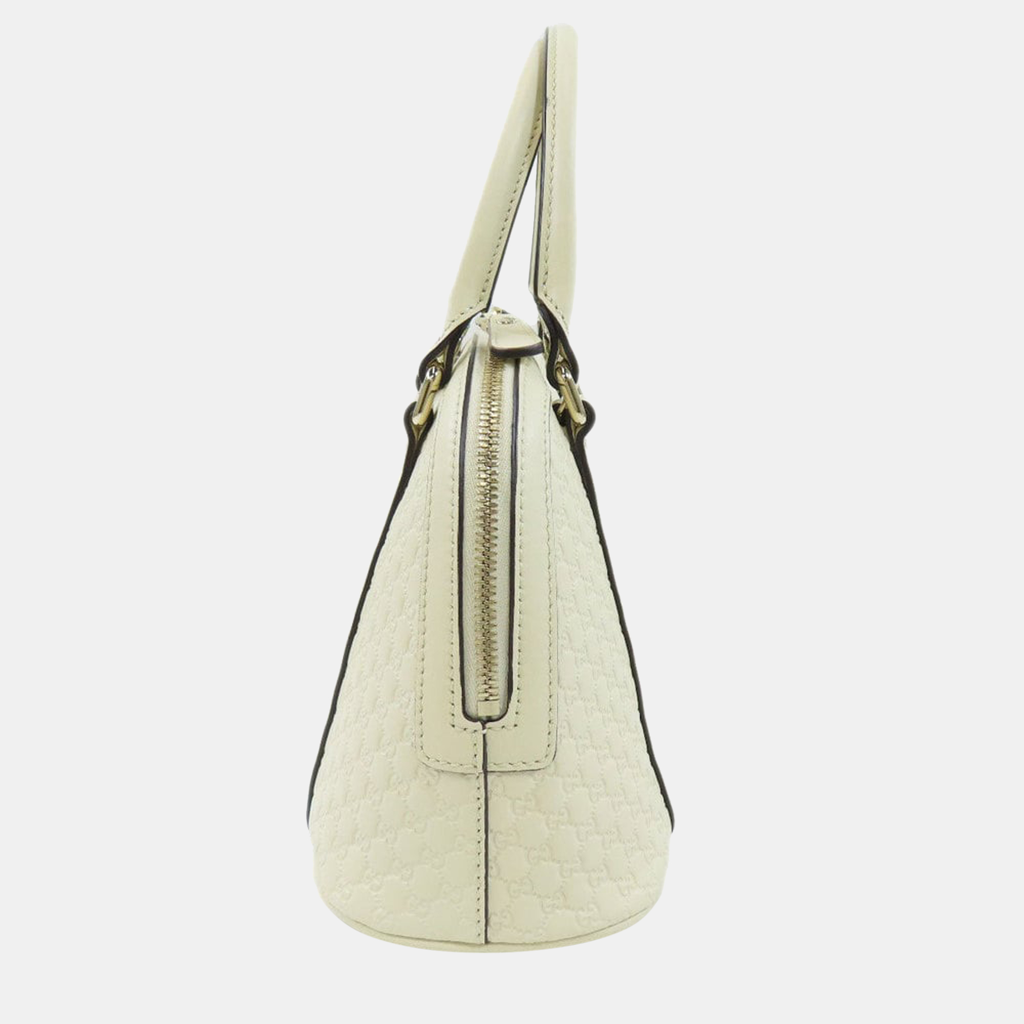 

Gucci White Leather Microguccissima Mini Dome Shoulder Bag