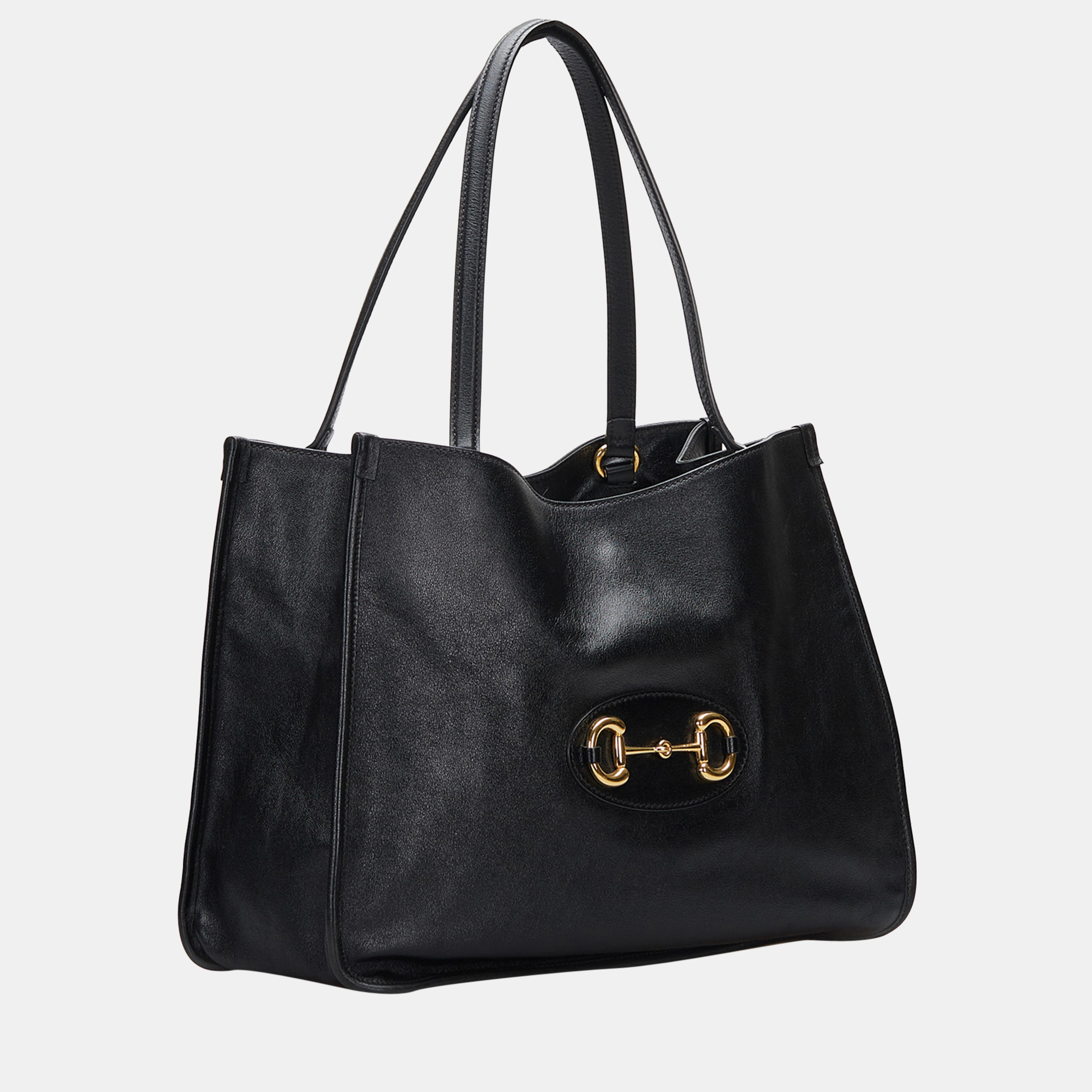 

Gucci Black Medium Horsebit 1955 Tote Bag