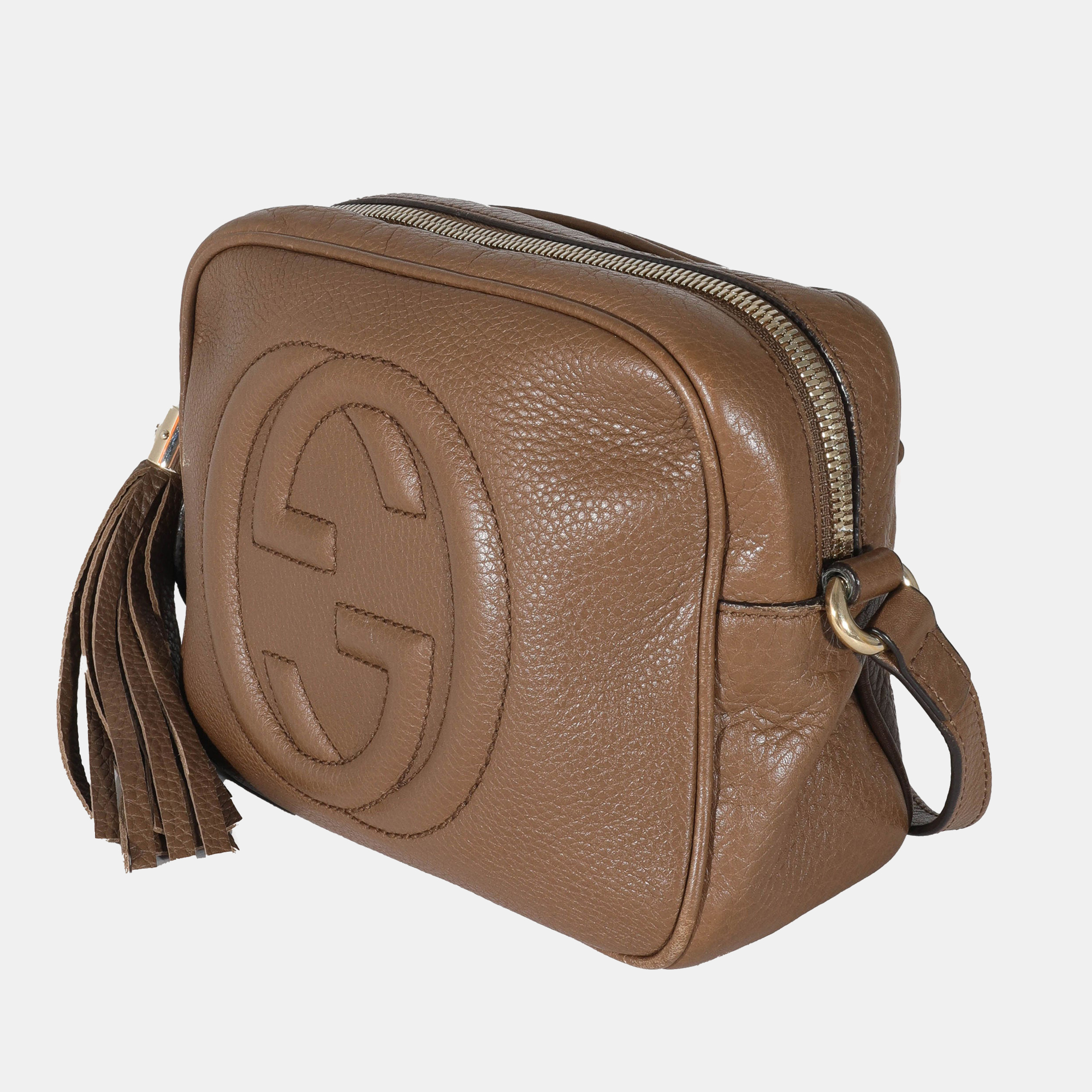 

Gucci Brown Pebbled Leather Soho Disco Shoulder Bag