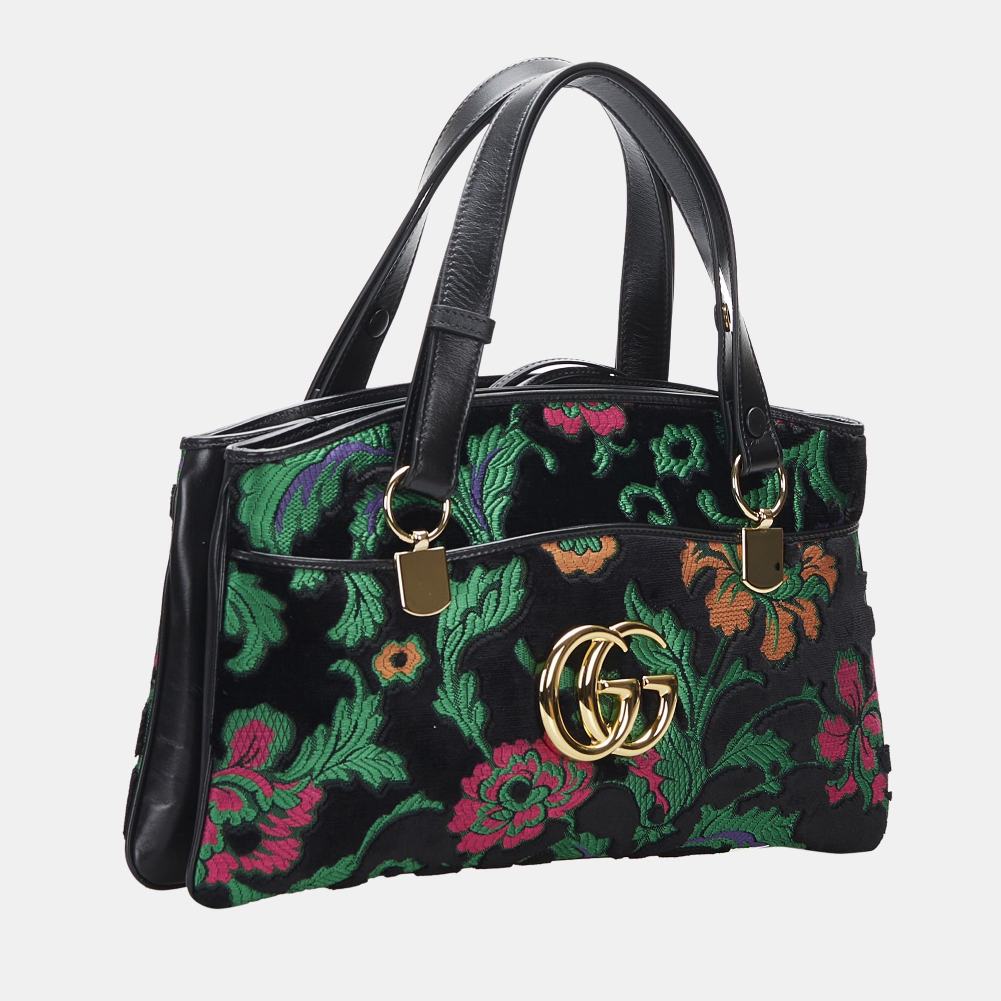 

Gucci Multicolor Large Floral Arli, Black