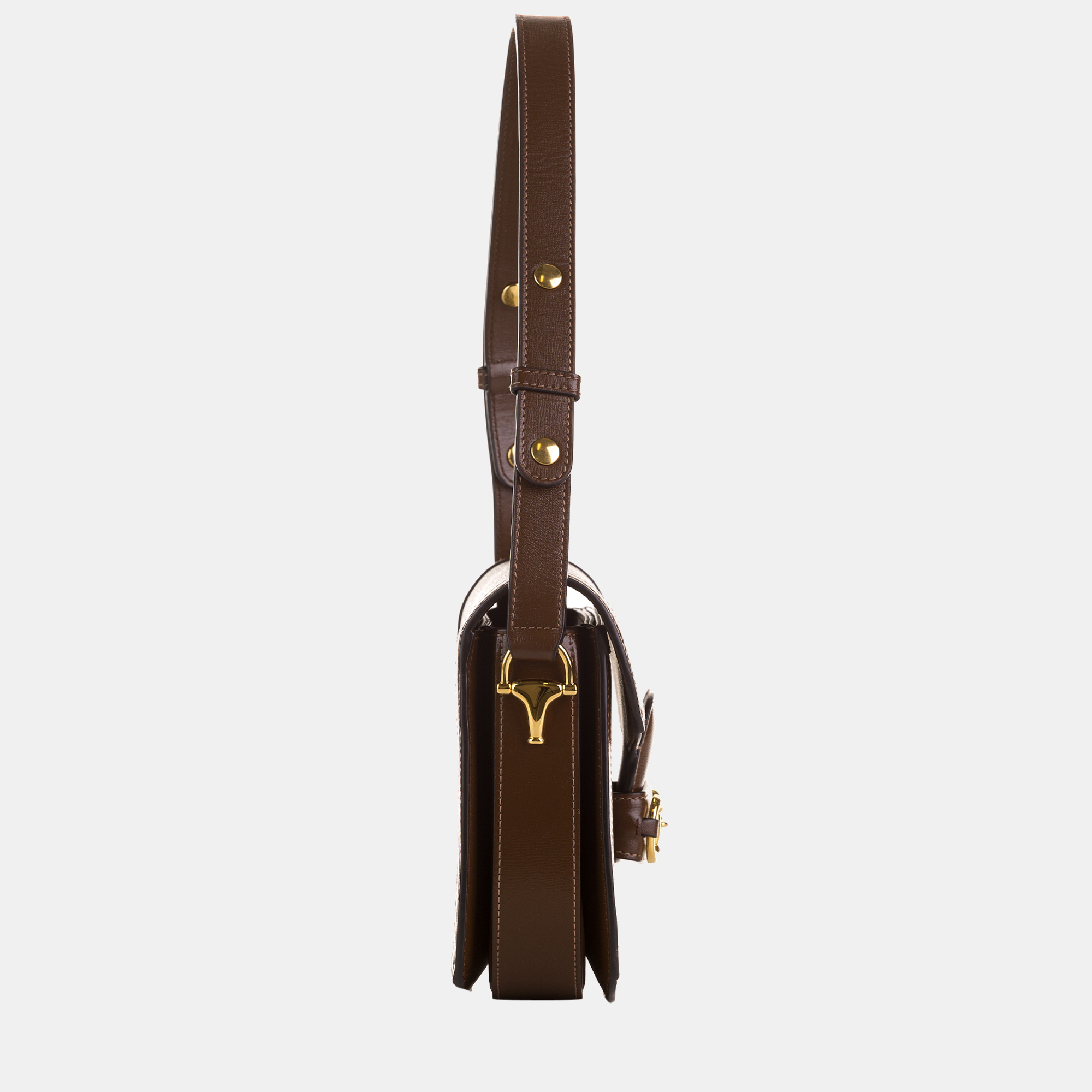 

Gucci Beige/Brown Small GG Supreme Horsebit 1955 Shoulder Bag