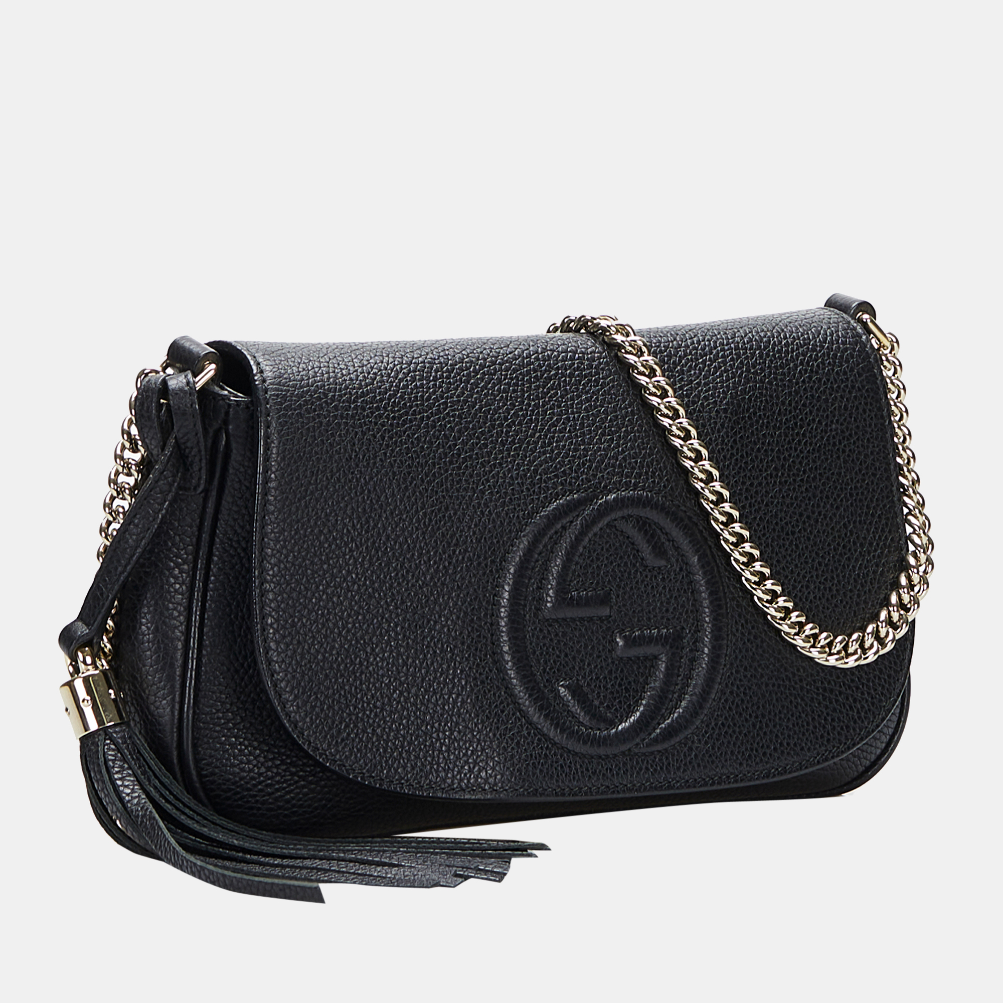 

Gucci Black Soho Flap Chain Crossbody Bag