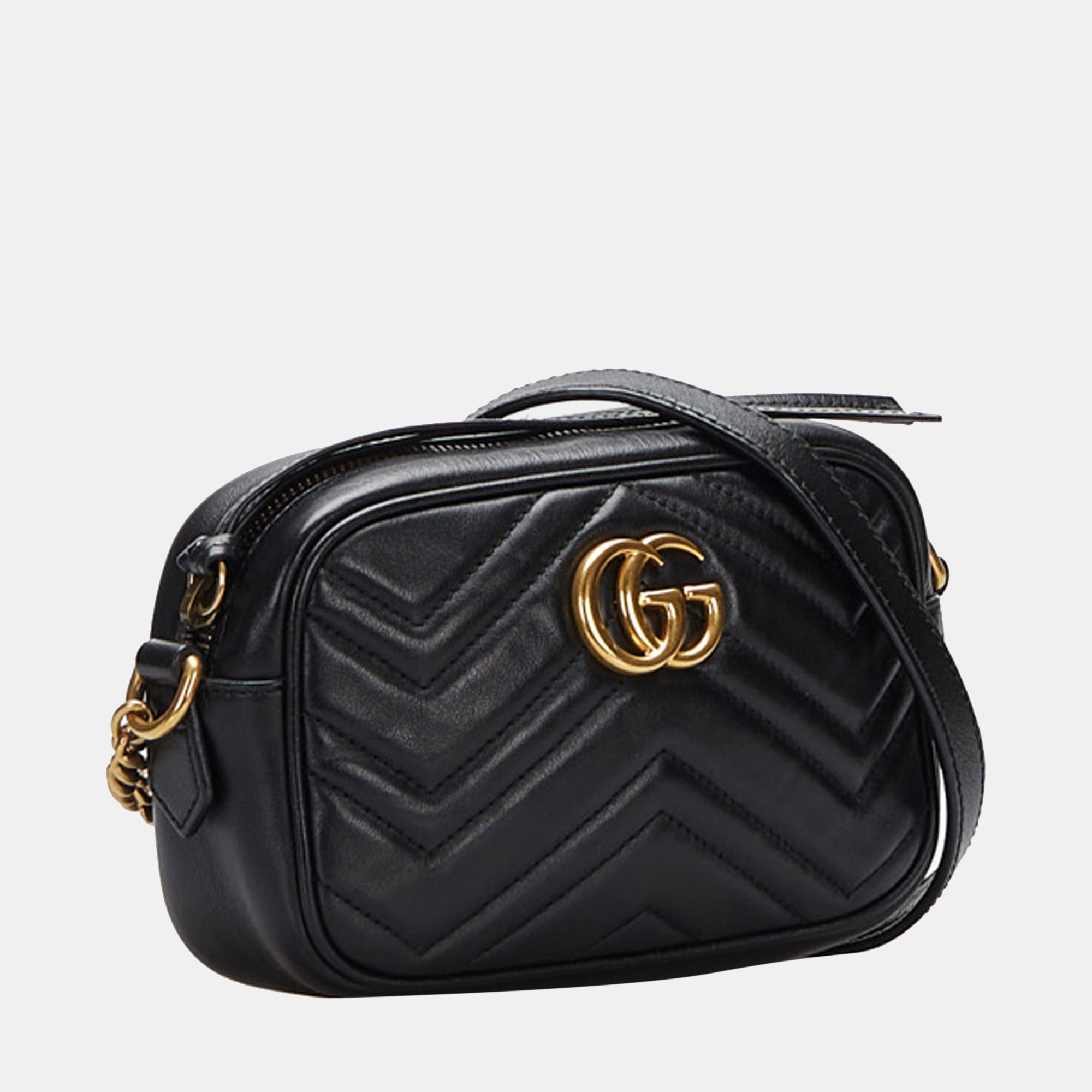 

Gucci Black GG Marmont Matelasse Crossbody Bag