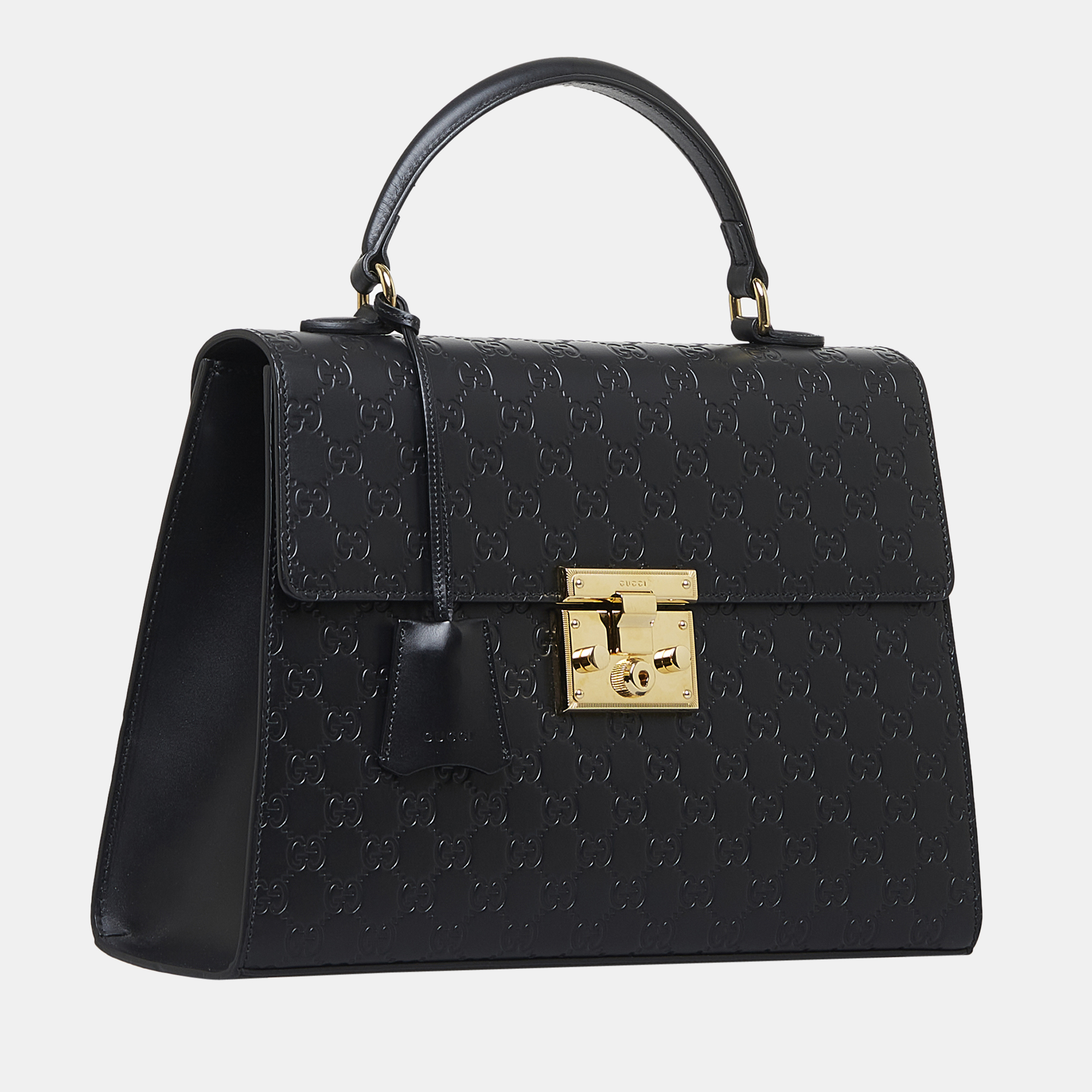 

Gucci Black Guccissima Padlock