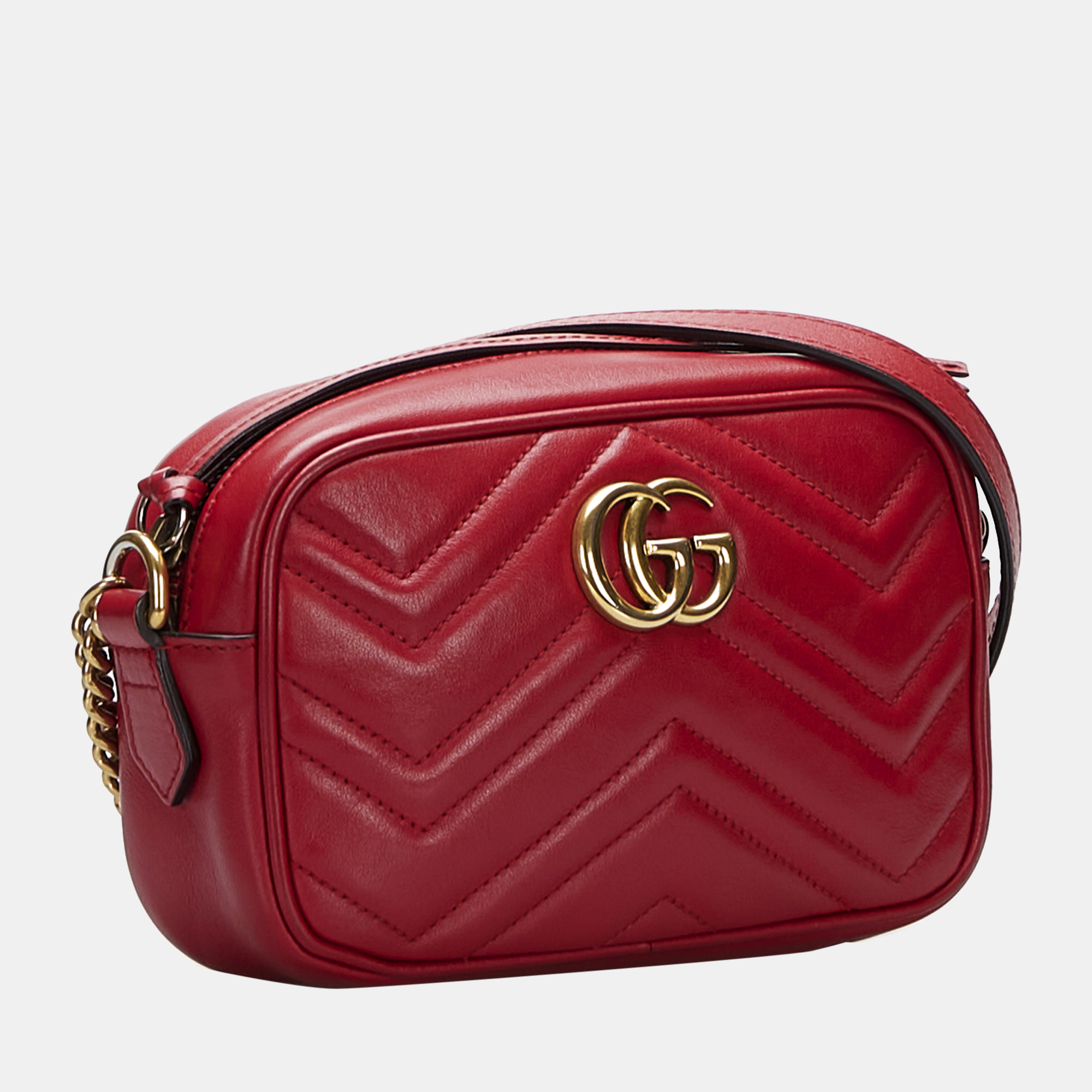 

Gucci Red GG Marmont Crossbody Bag