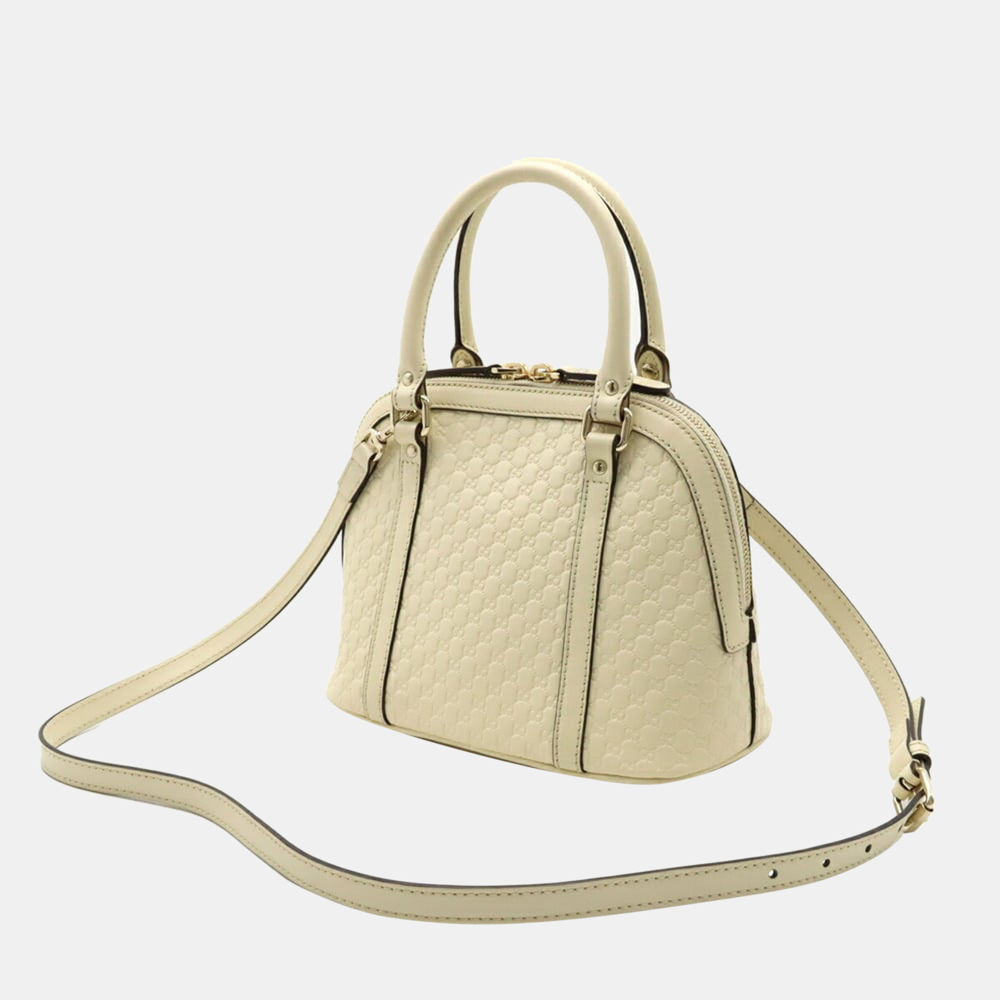 

Gucci Cream Microguccissima Leather Mini Dome Top Handle Bag