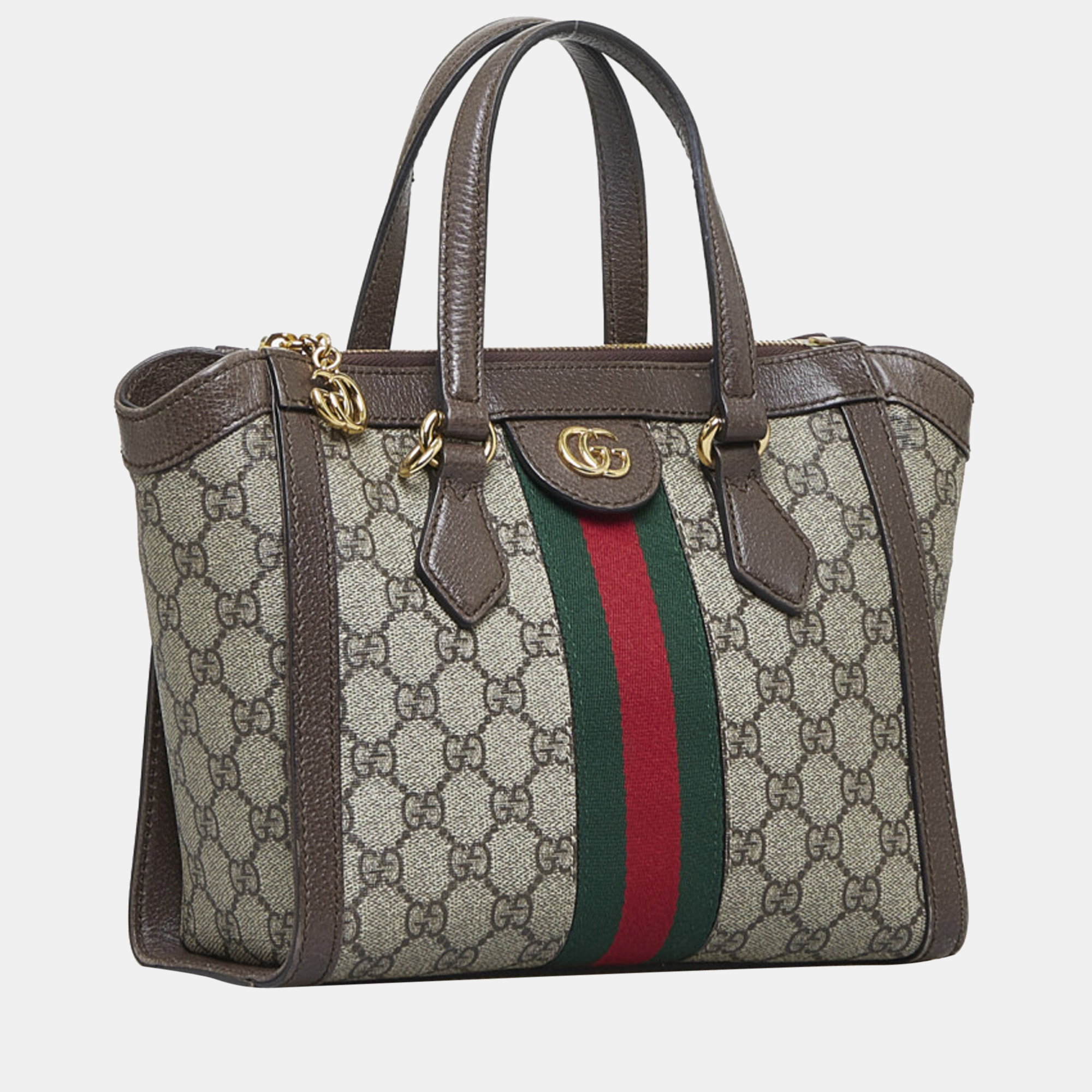 

Gucci Beige Canvas Small GG Supreme Ophidia Tote Bag