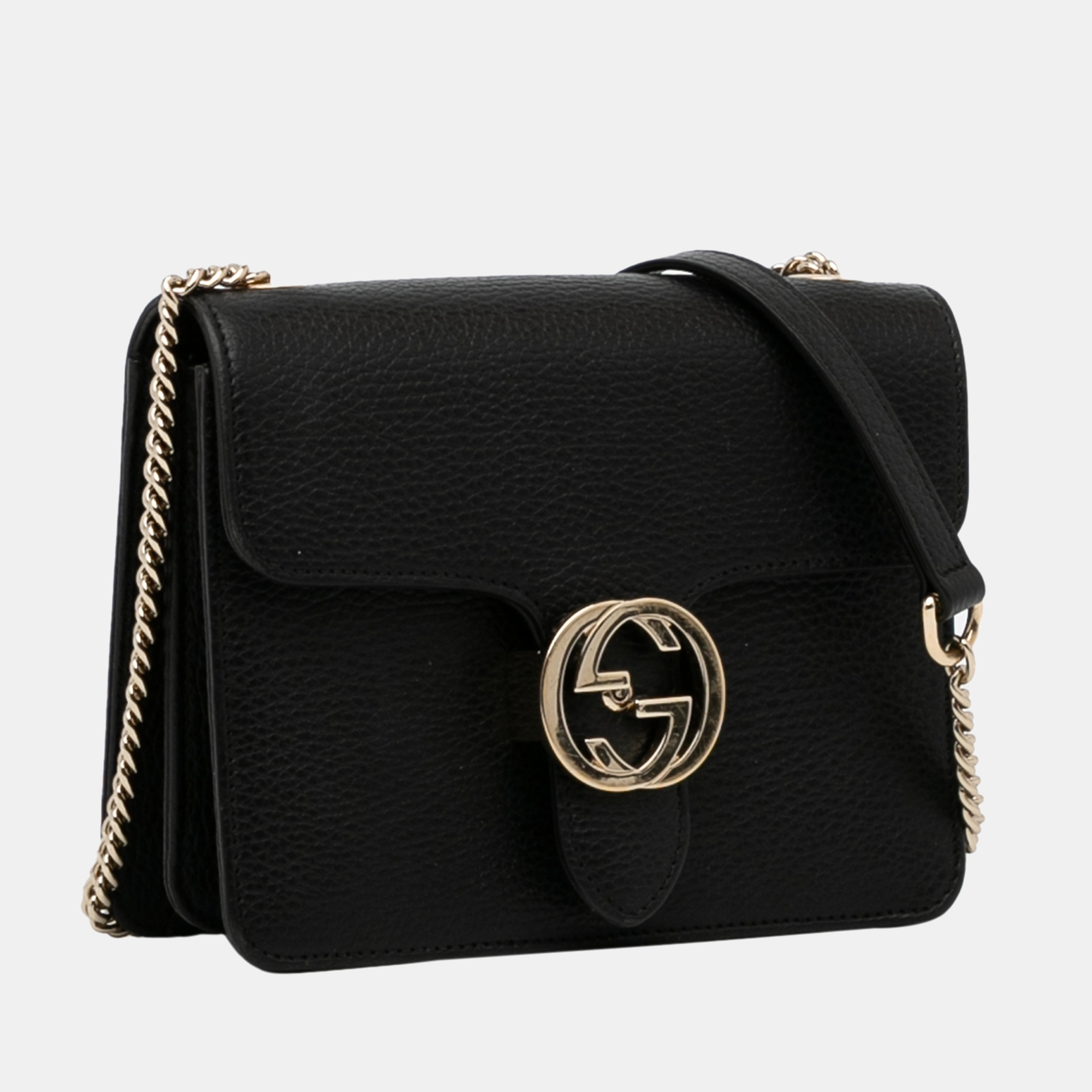 

Gucci Black Interlocking G Dollar Crossbody Bag