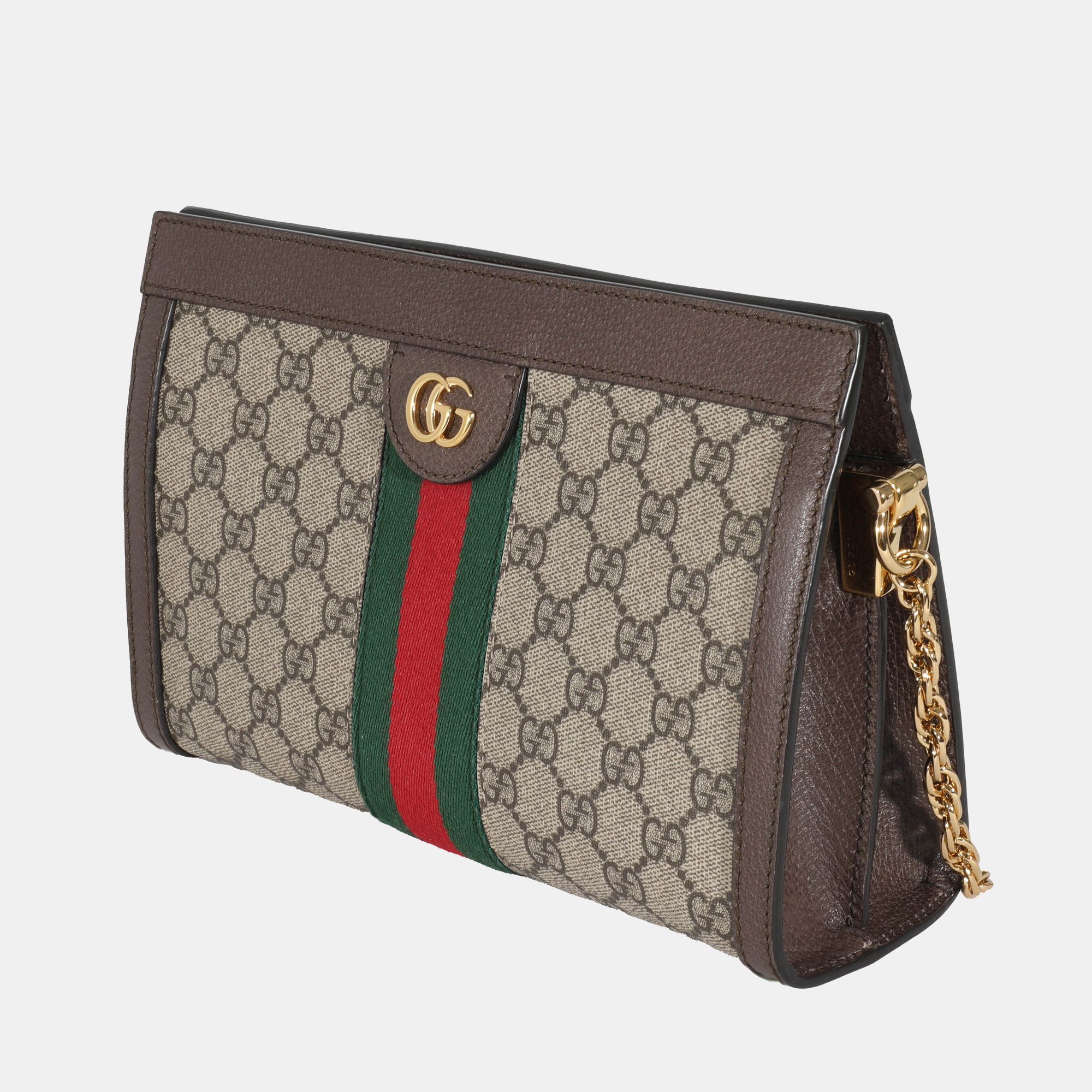 

Gucci Beige GG Supreme and Leather  Ophidia Chain Shoulder Bag