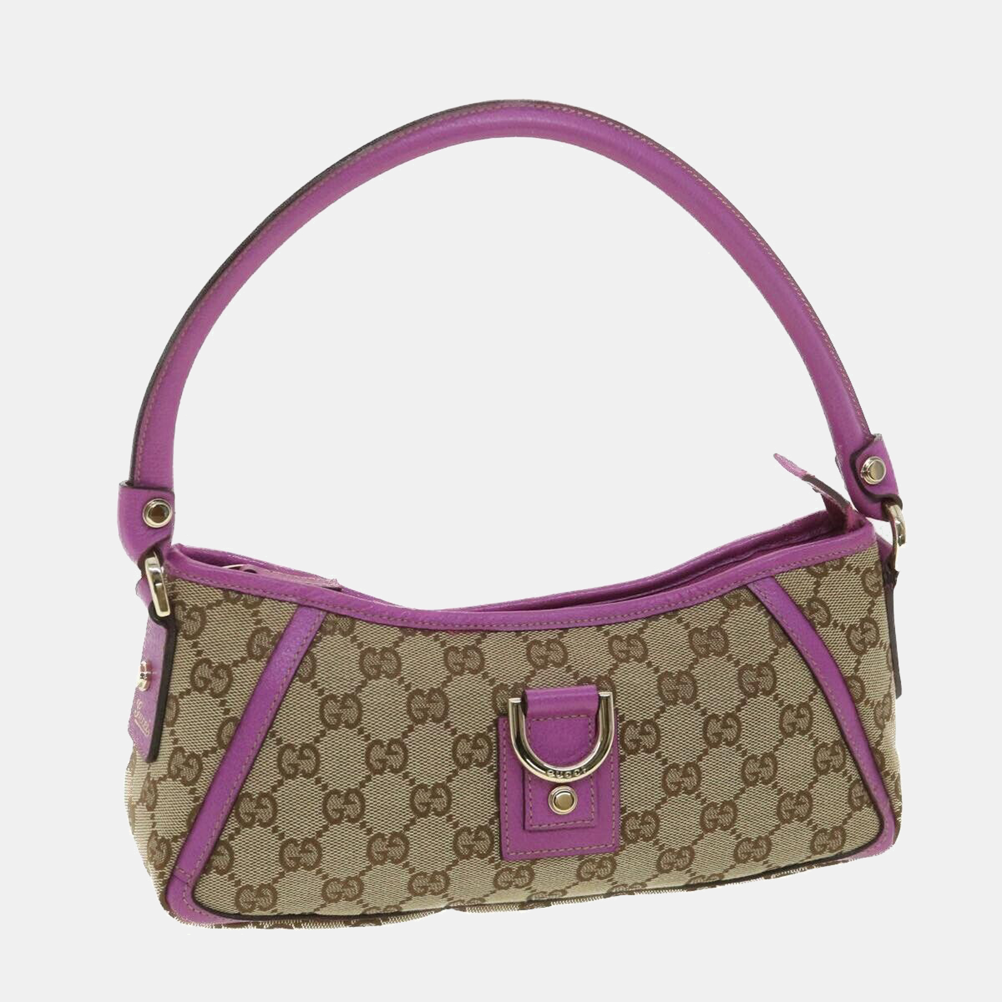 

Gucci Beige/Pink GG Canvas Abbey D-Ring Shoulder Bag