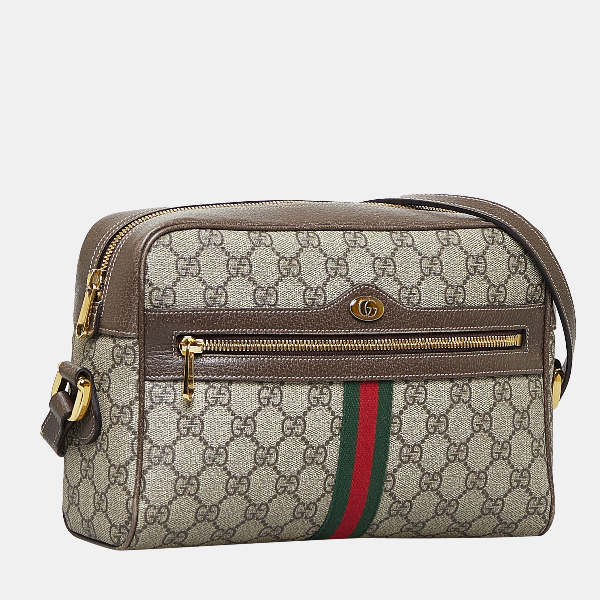 

Gucci Beige/Brown GG Supreme Ophidia Crossbody