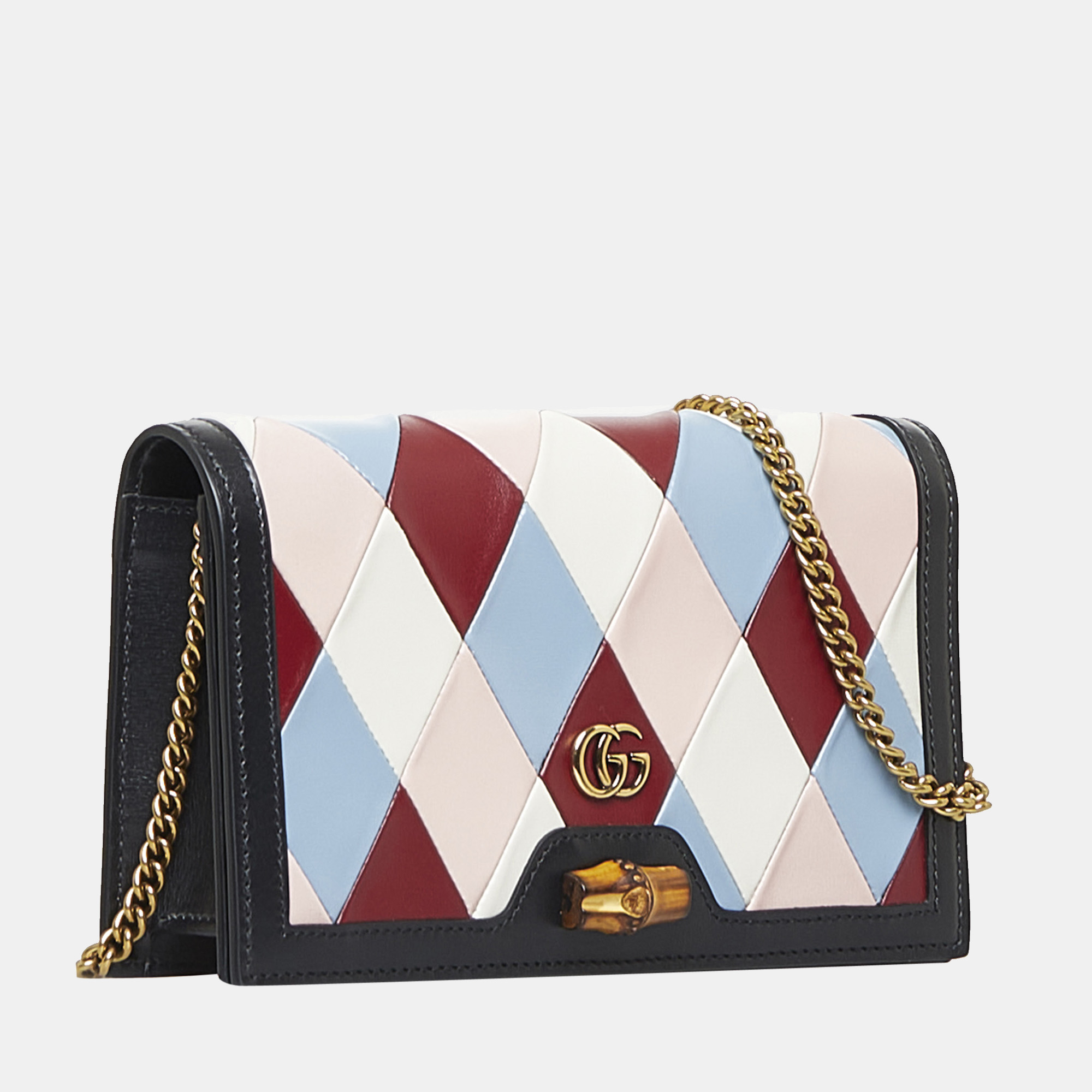

Gucci Multicolour Lovelight Bamboo Wallet on Chain, Multicolor