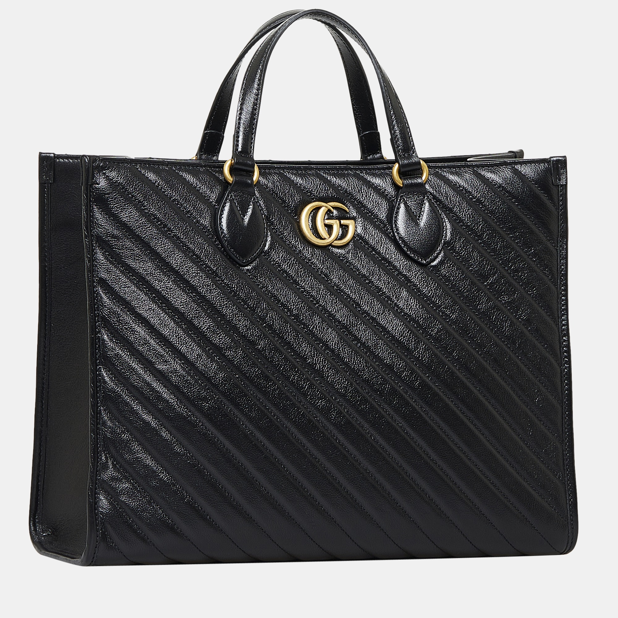 

Gucci Black GG Marmont Satchel