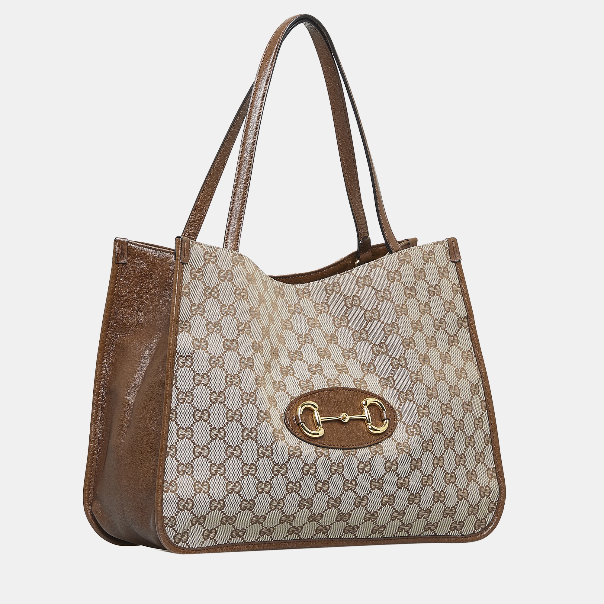 

Gucci Beige/Brown GG Canvas Horsebit 1955