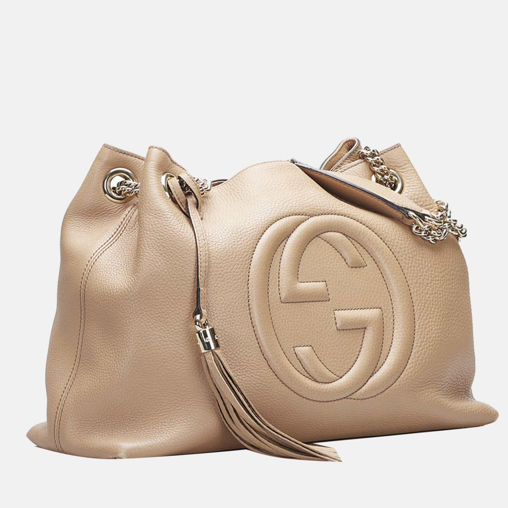 

Gucci Brown Leather Soho Chain Shoulder Bag