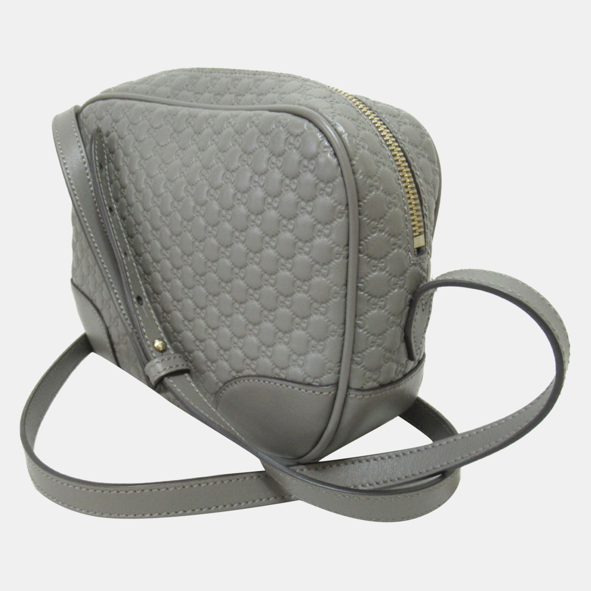 

Gucci Grey Microguccissima Leather Bree Messenger Bag