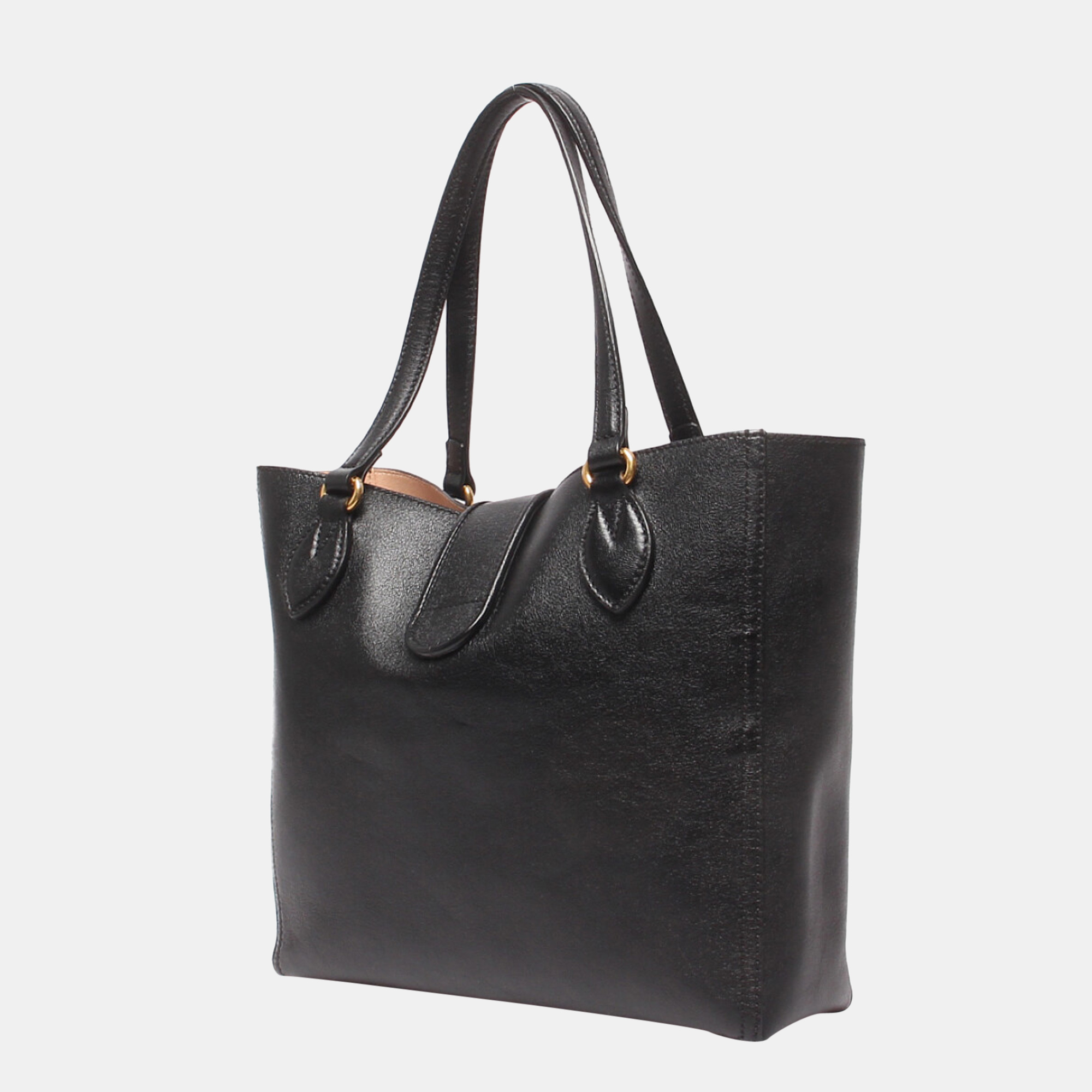 

Gucci Black Leather Small Dahlia Tote Bag