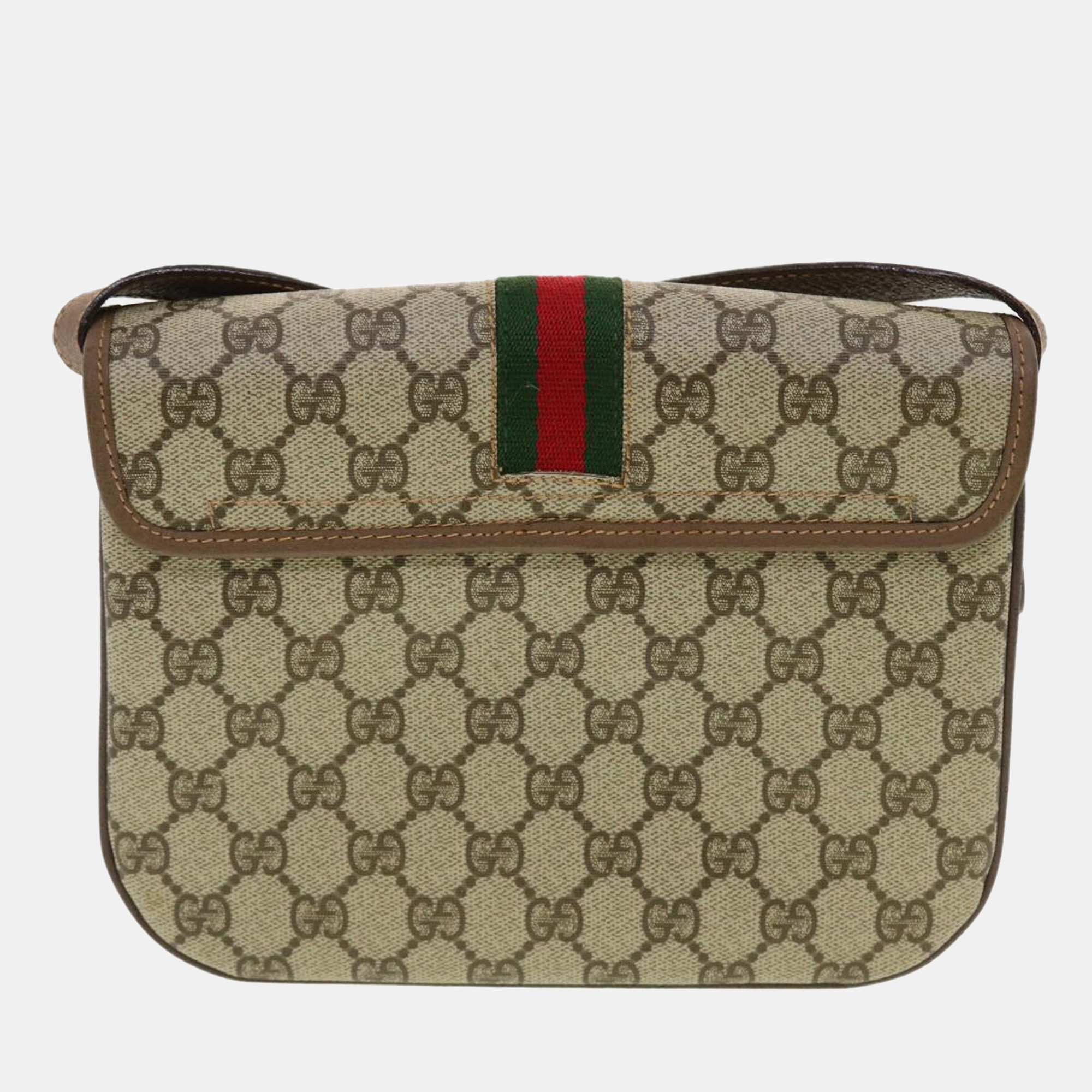 

Gucci Beige GG Canvas Ophidia shoulder Bag