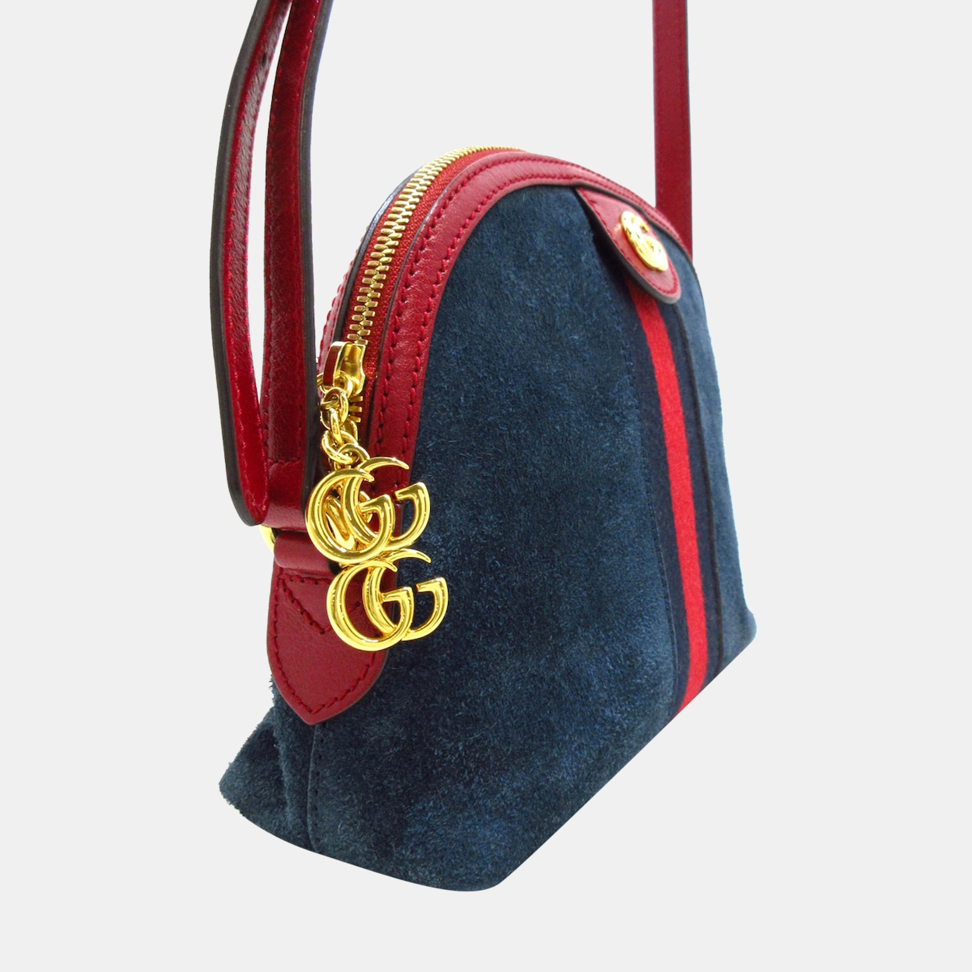 

Gucci Blue Suede Ophidia shoulder Bag, Navy blue