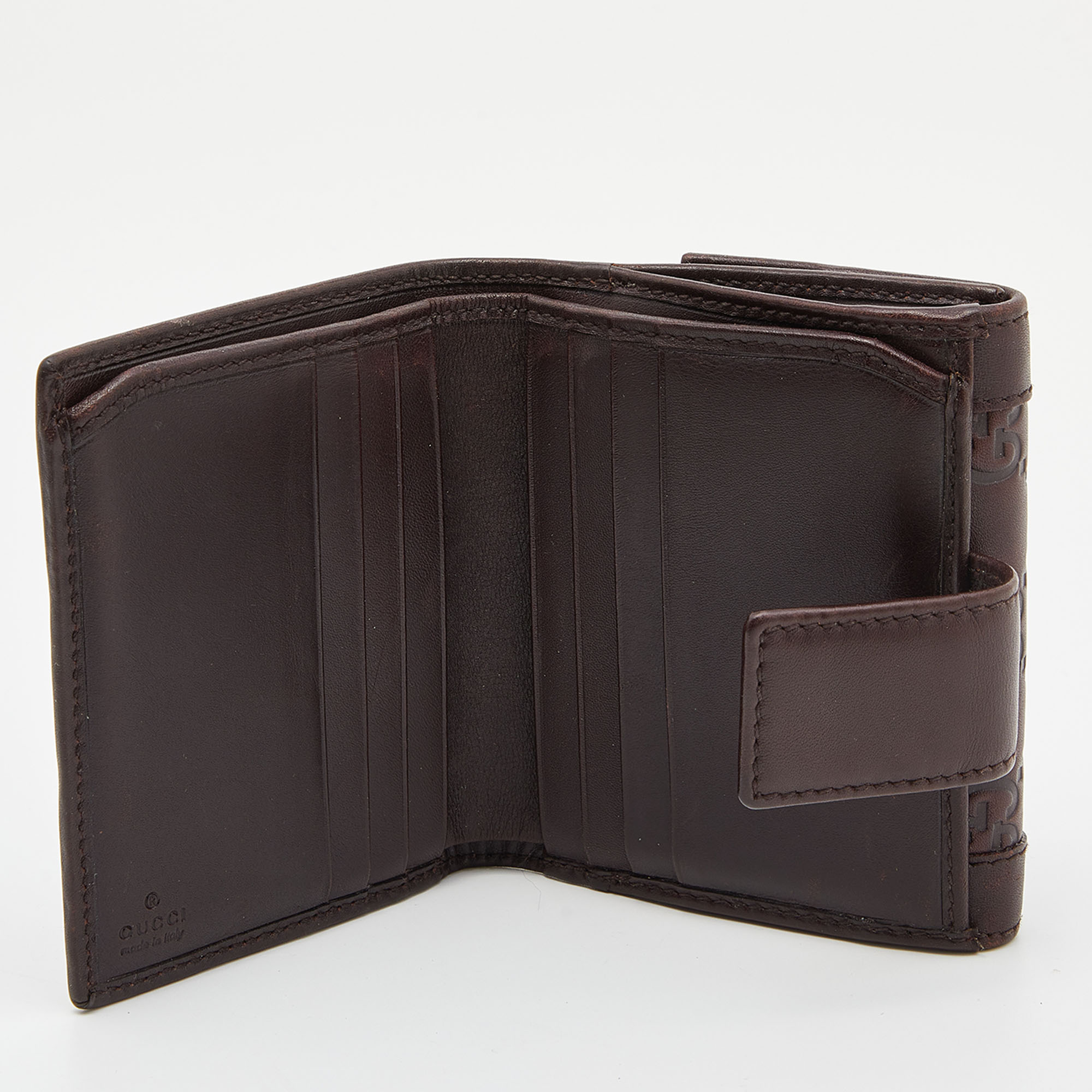 

Gucci Brown Guccissima Leather French Wallet