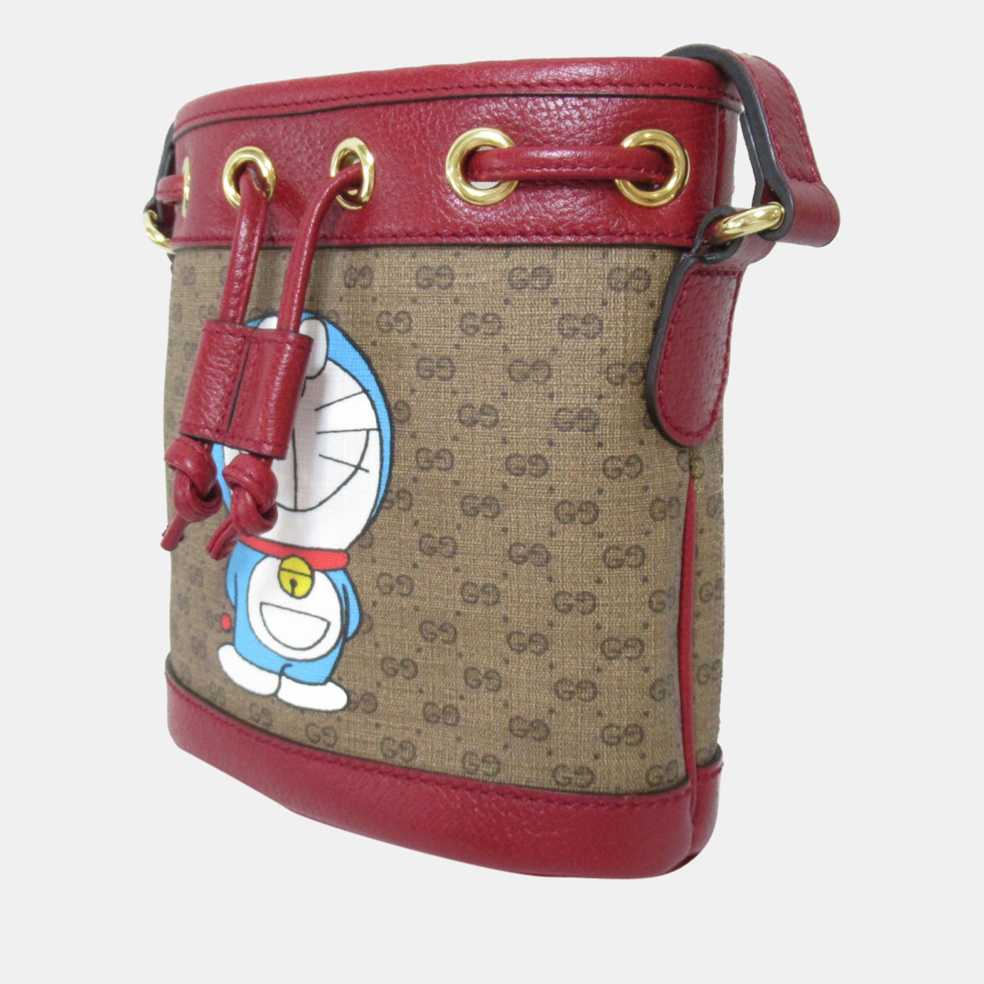 

Gucci Brown Canvas Gucci X Doraemon GG Supreme Bucket Bag Bag