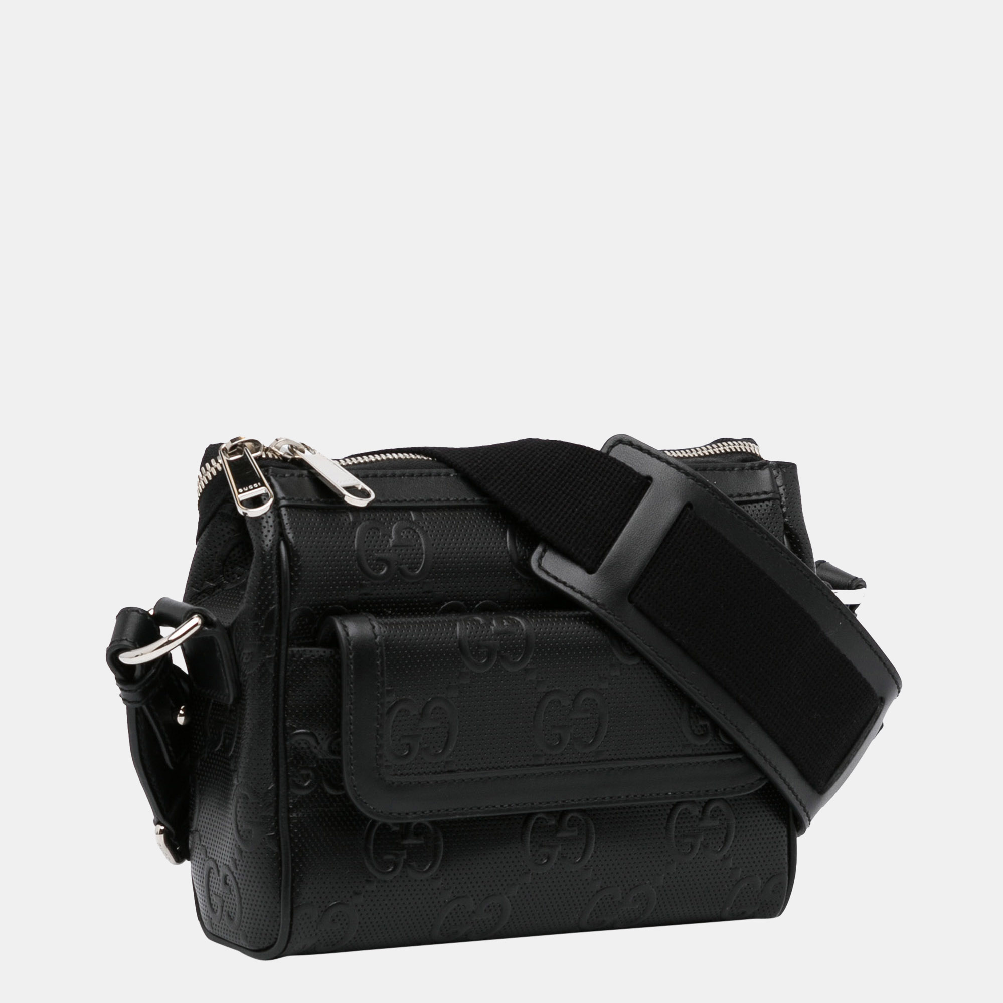 

Gucci Black GG Embossed Crossbody bag