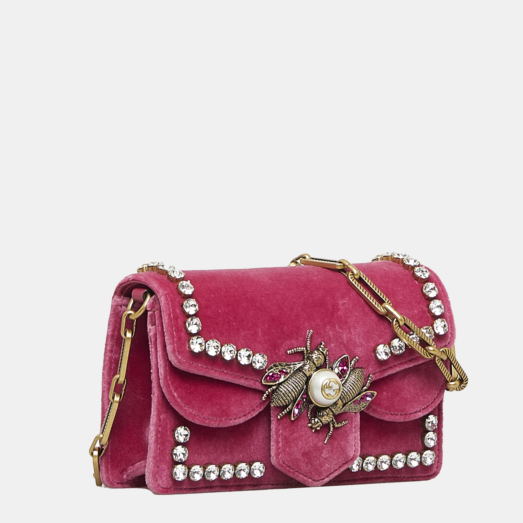 

Gucci Red Broadway Velvet Crossbody Bag
