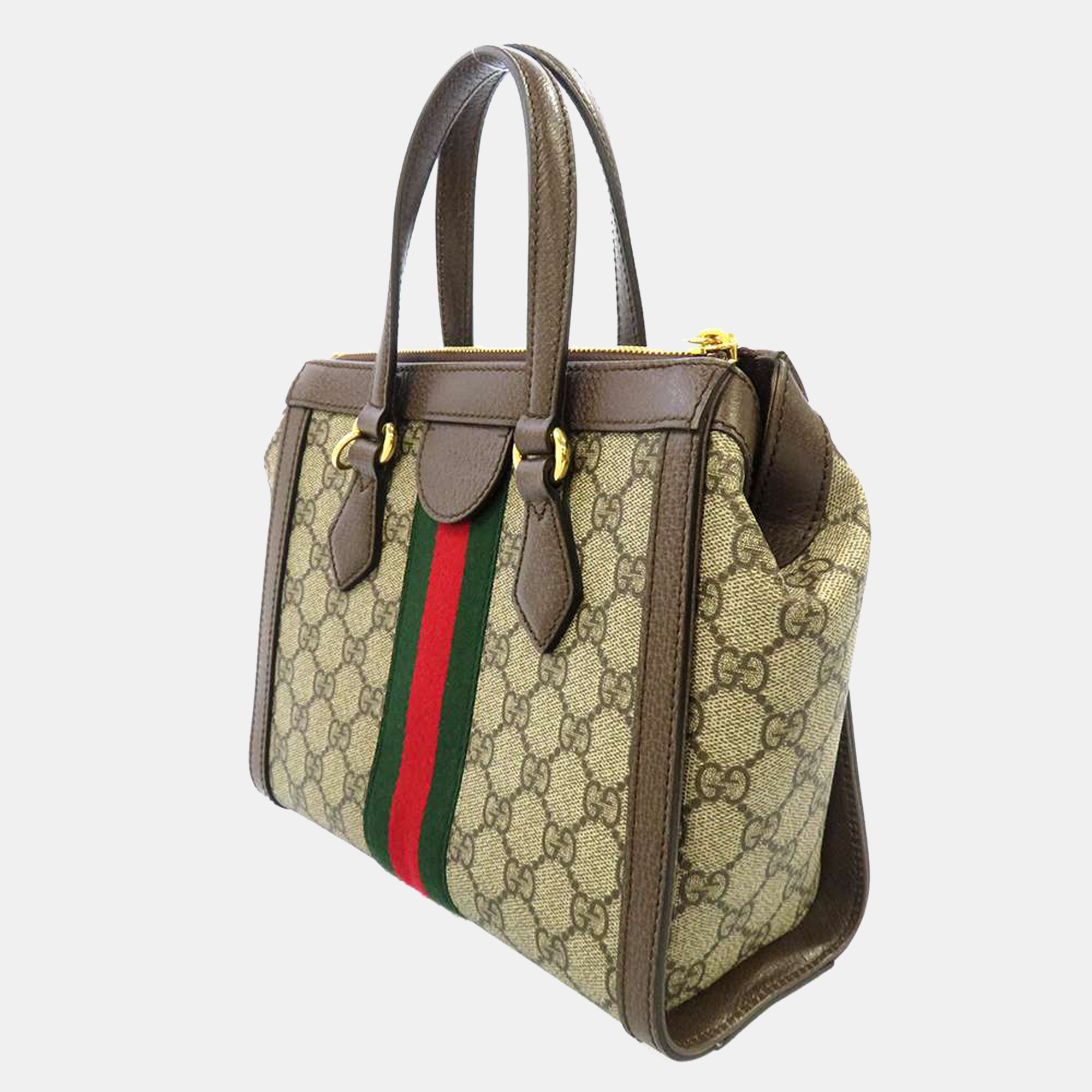

Gucci Beige Canvas GG Supreme  Ophidia Tote Bag