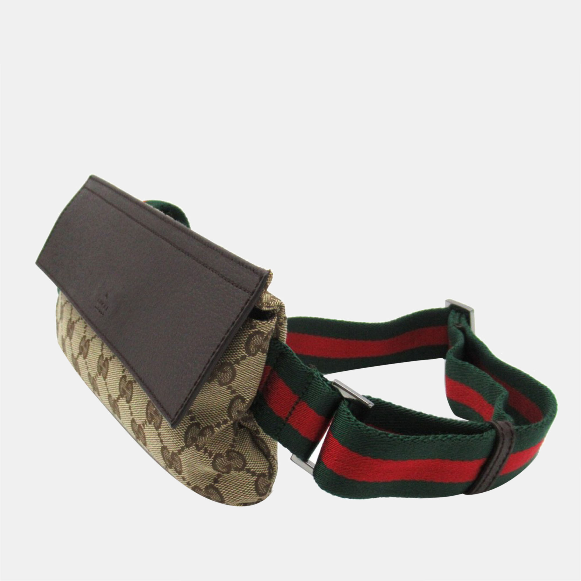 

Gucci Beige/Brown GG Canvas Web Belt Bag