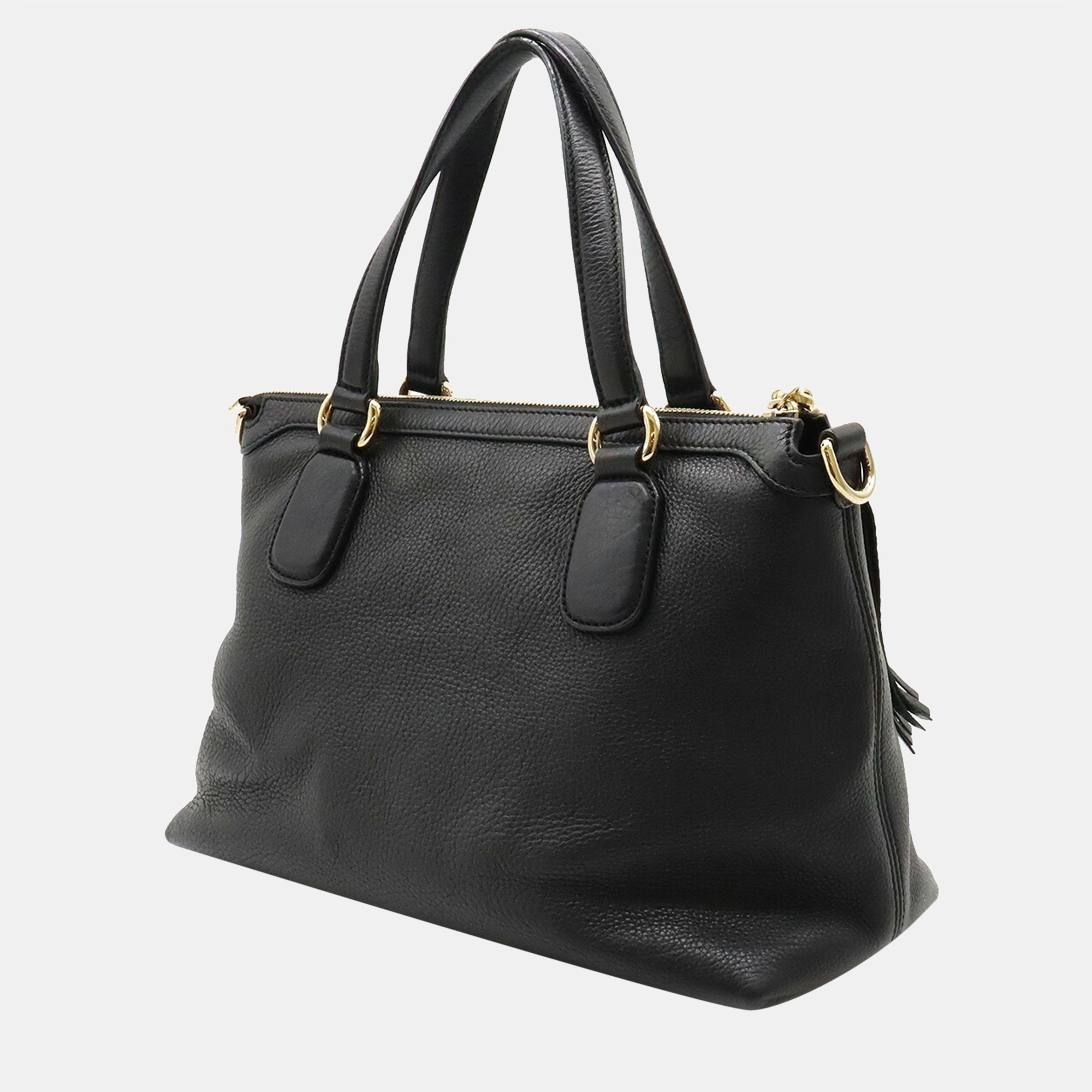 

Gucci Black Leather Soho Tote Bag