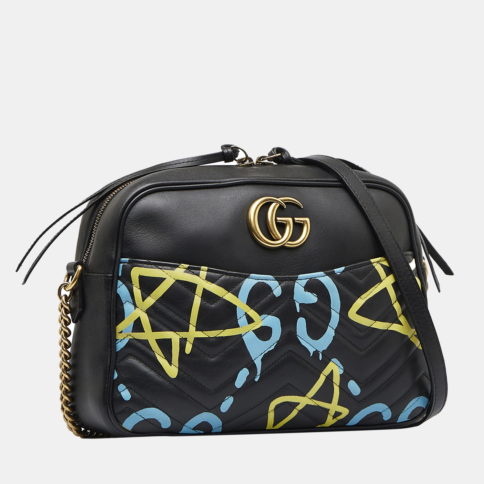 

Gucci Black GG Marmont Ghost Crossbody