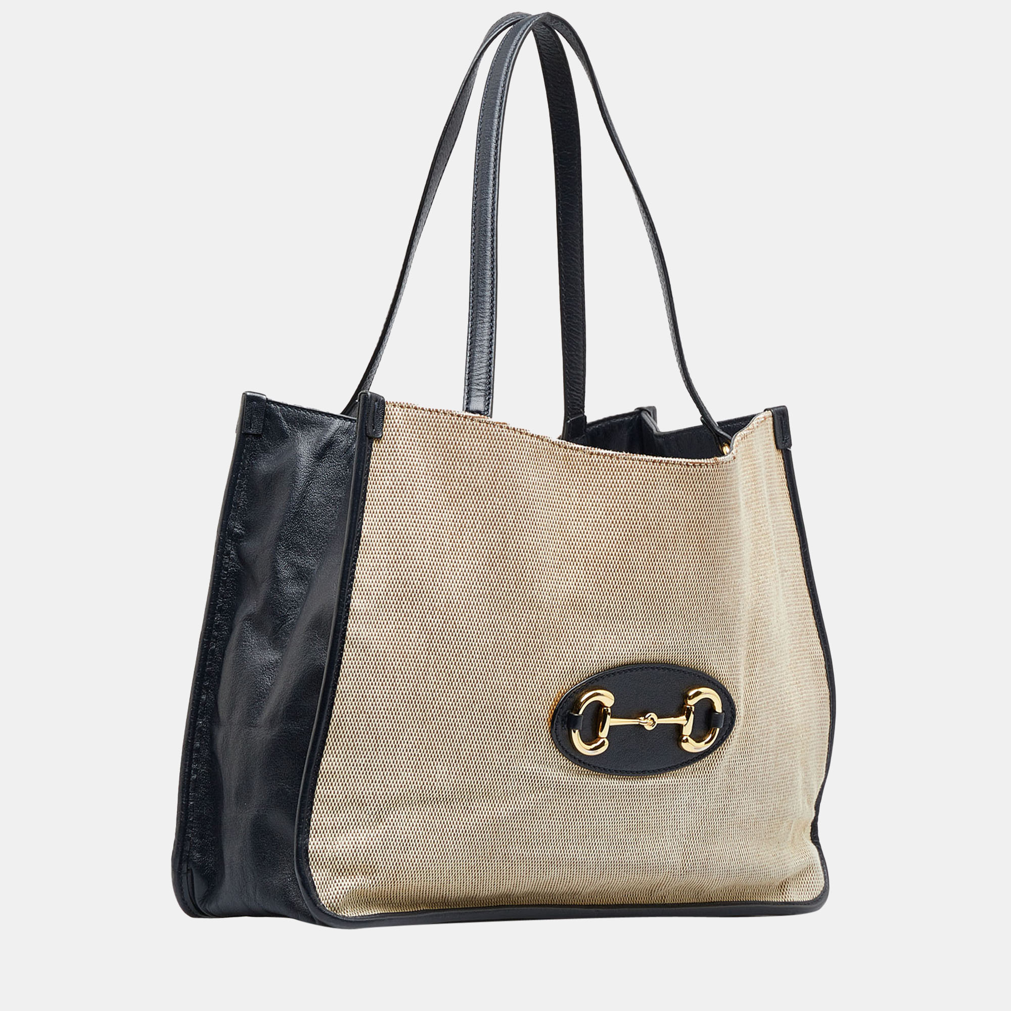 

Gucci Beige/Black Horsebit 1955 Tote