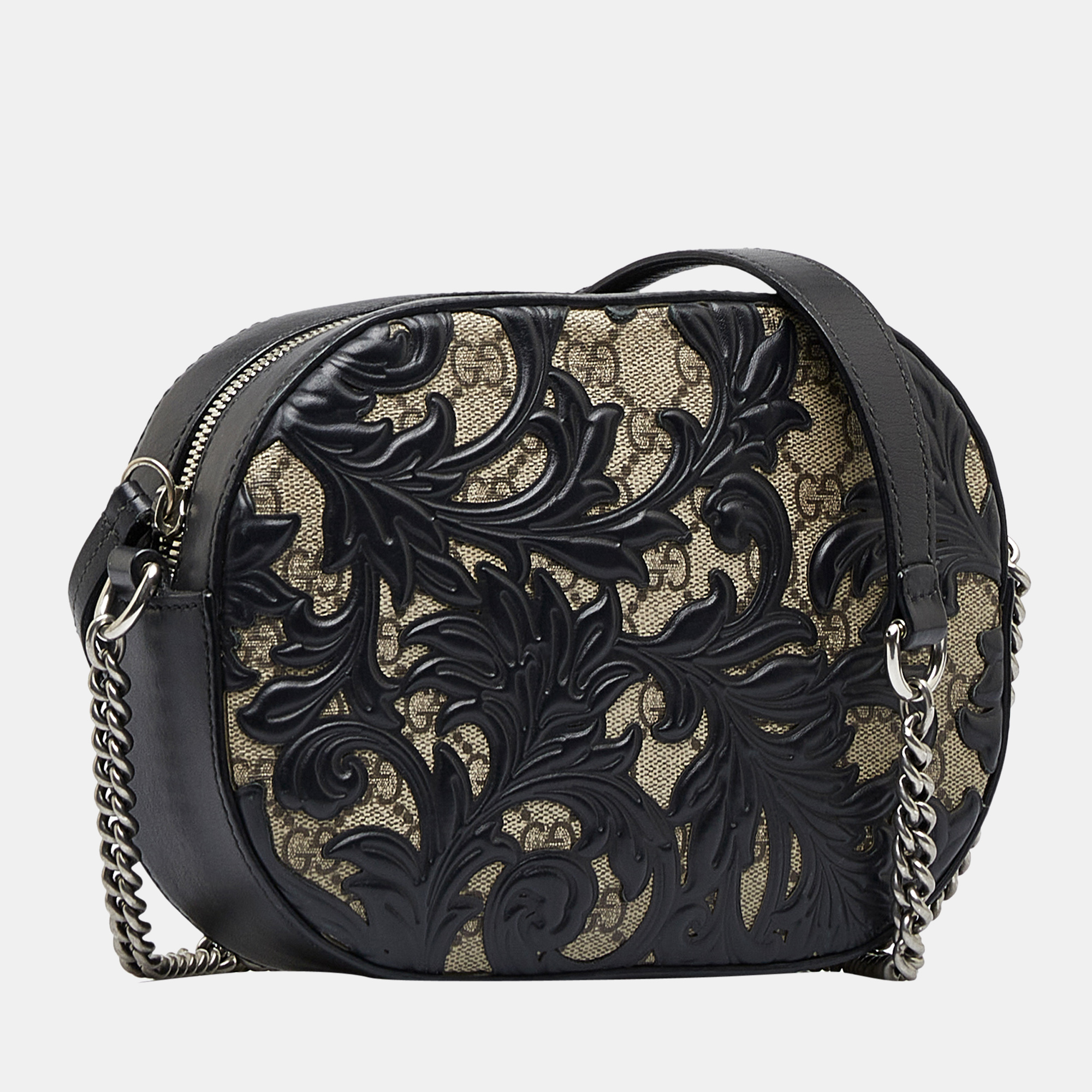 

Gucci Beige/Black GG Supreme Arabesque Crossbody