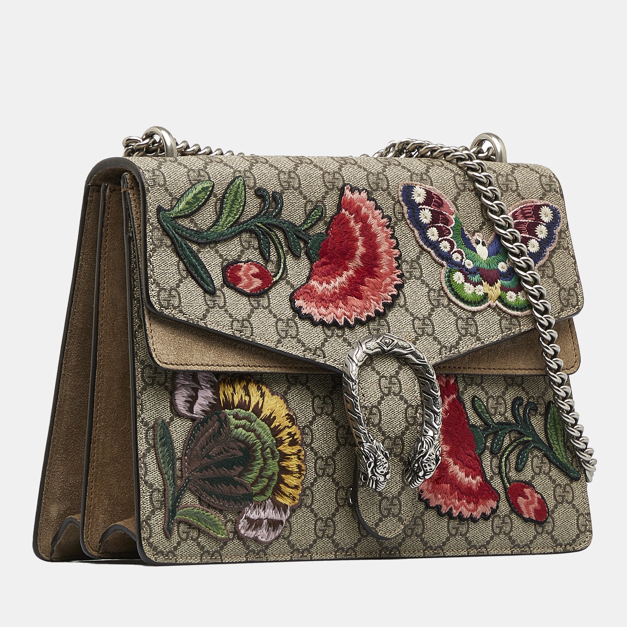 

Gucci Multicolor GG Supreme Embroidered Dionysus Shoulder Bag