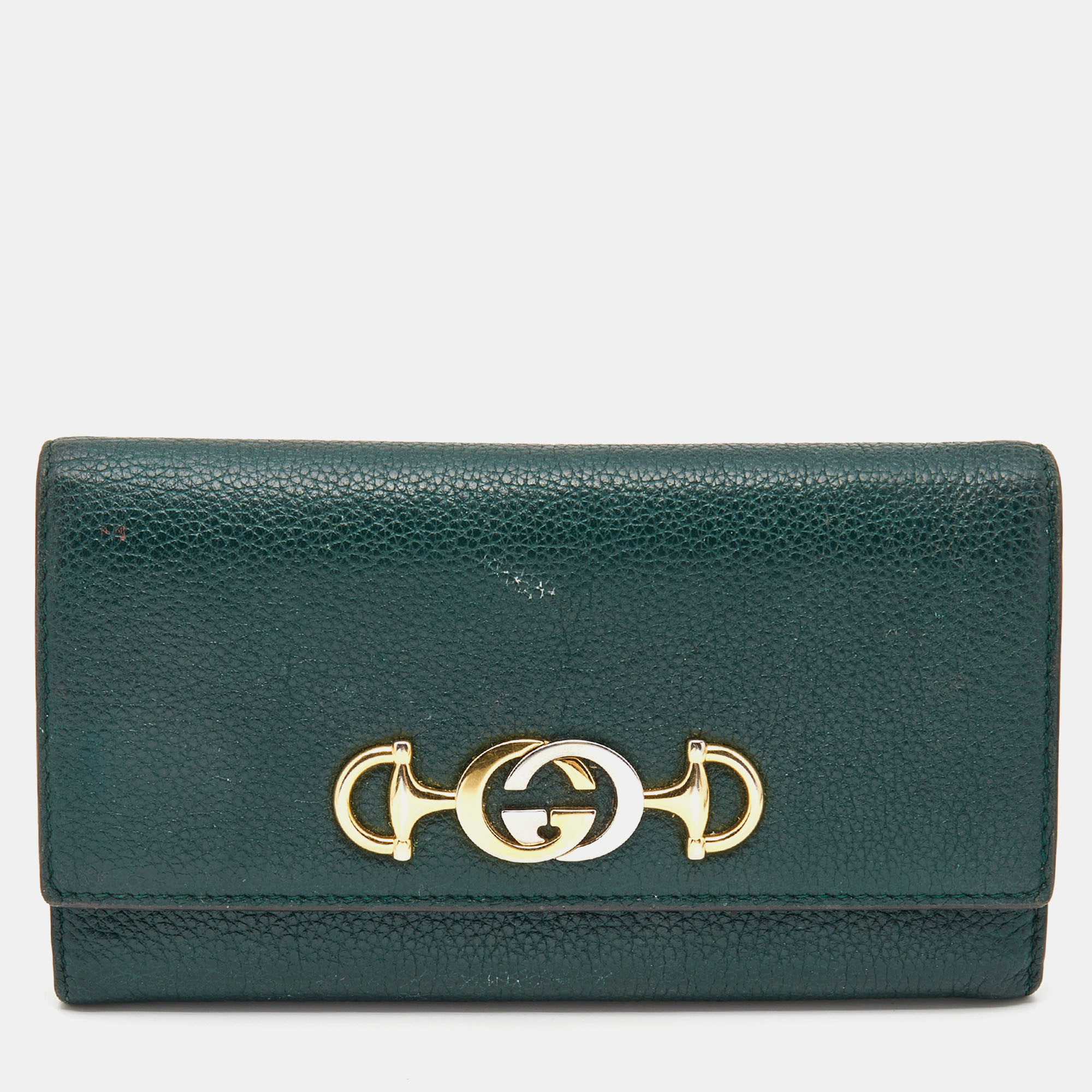 

Gucci Green Leather Zumi Wallet